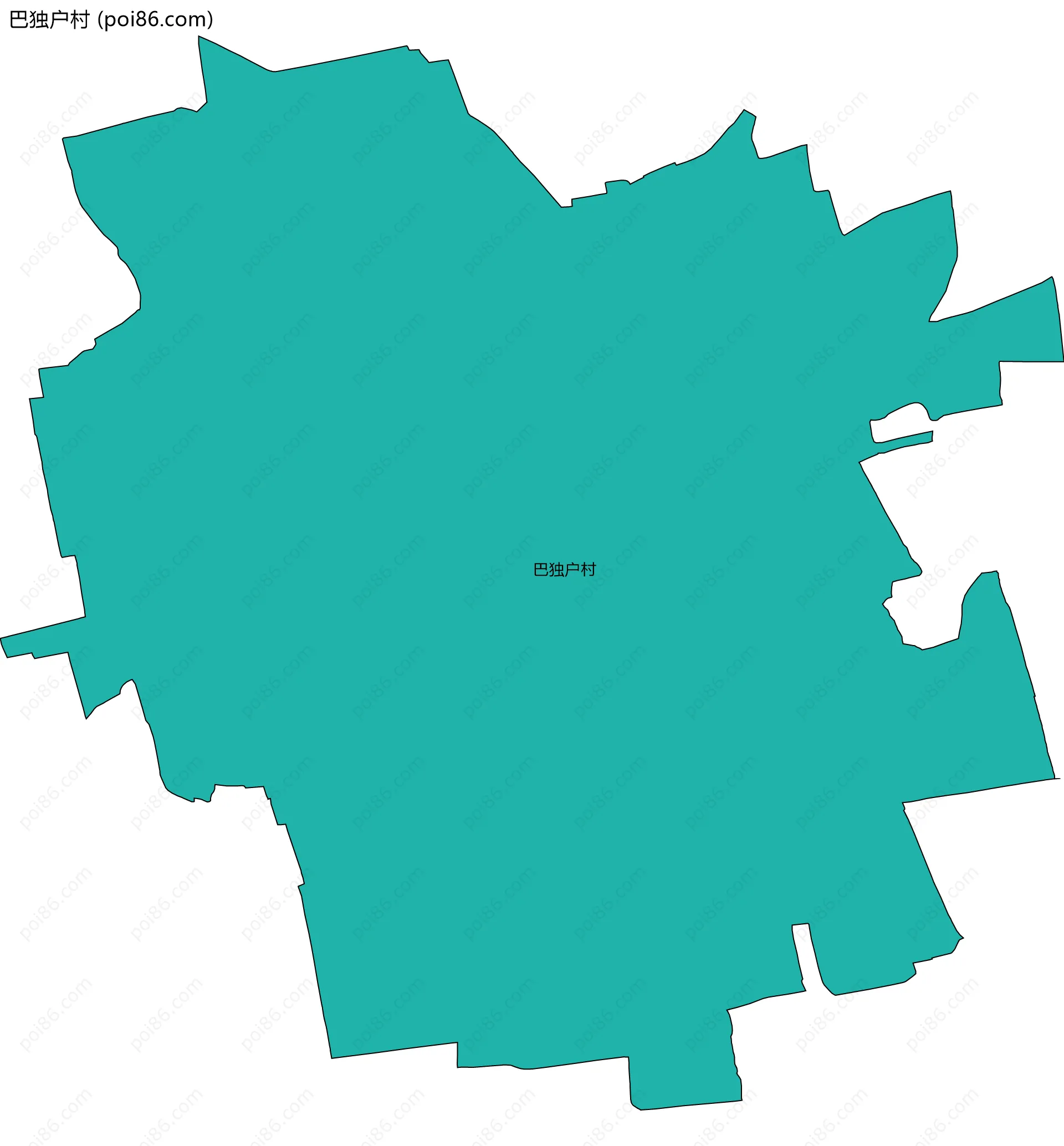 巴独户村边界地图