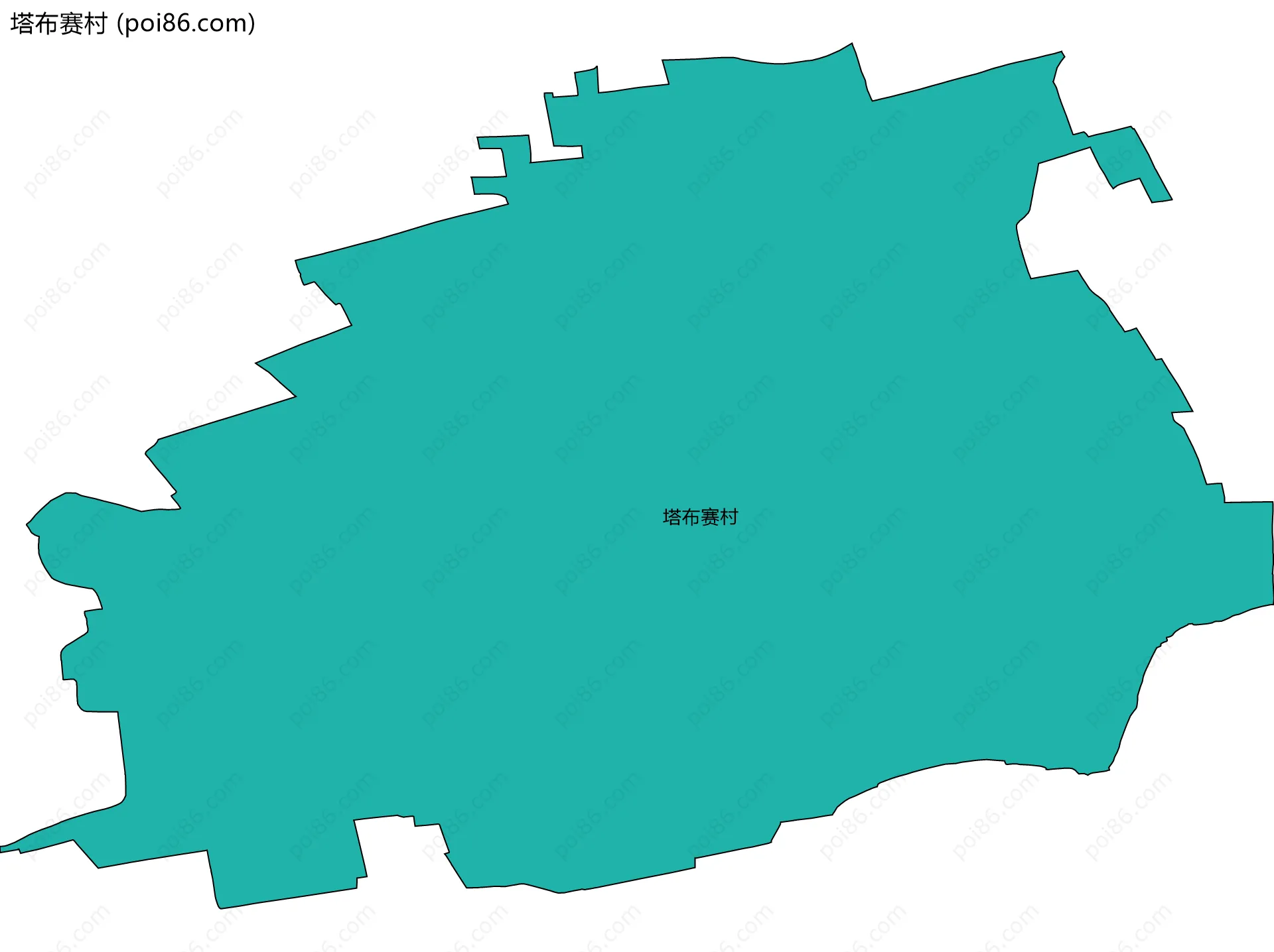 塔布赛村边界地图