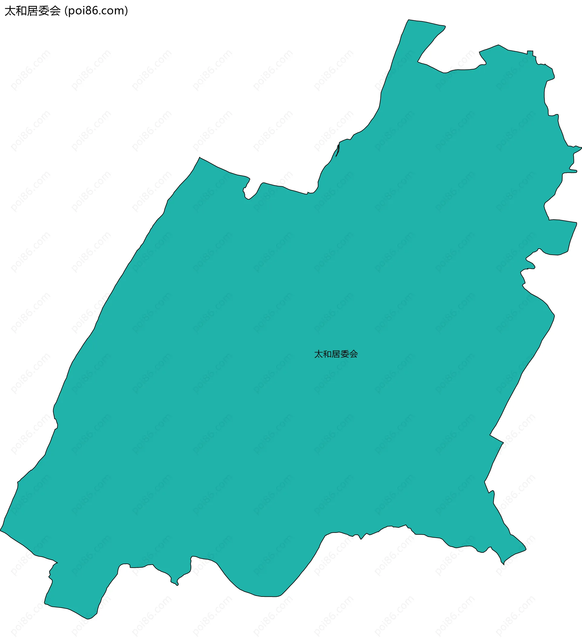 太和居委会边界地图