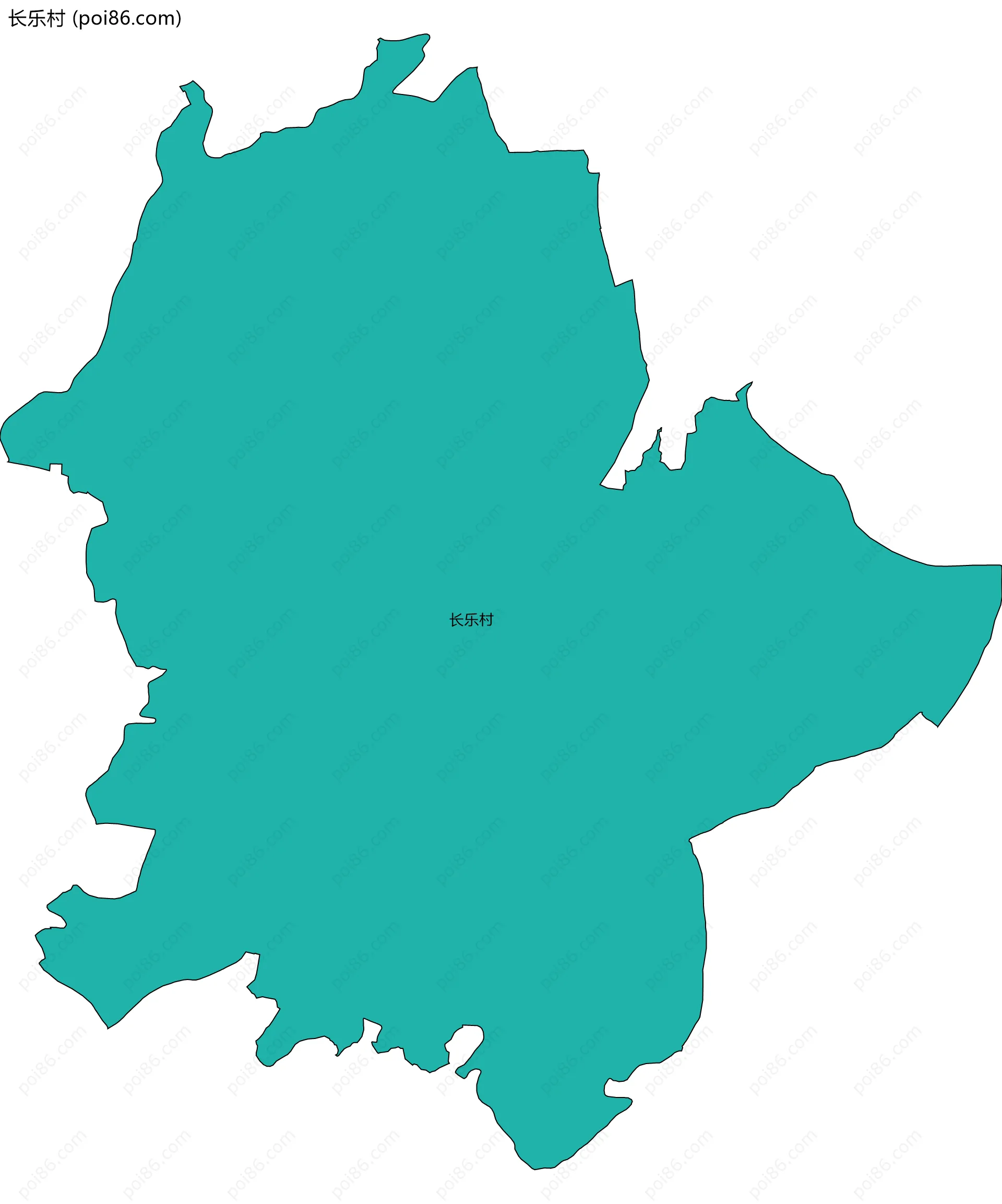 长乐村边界地图