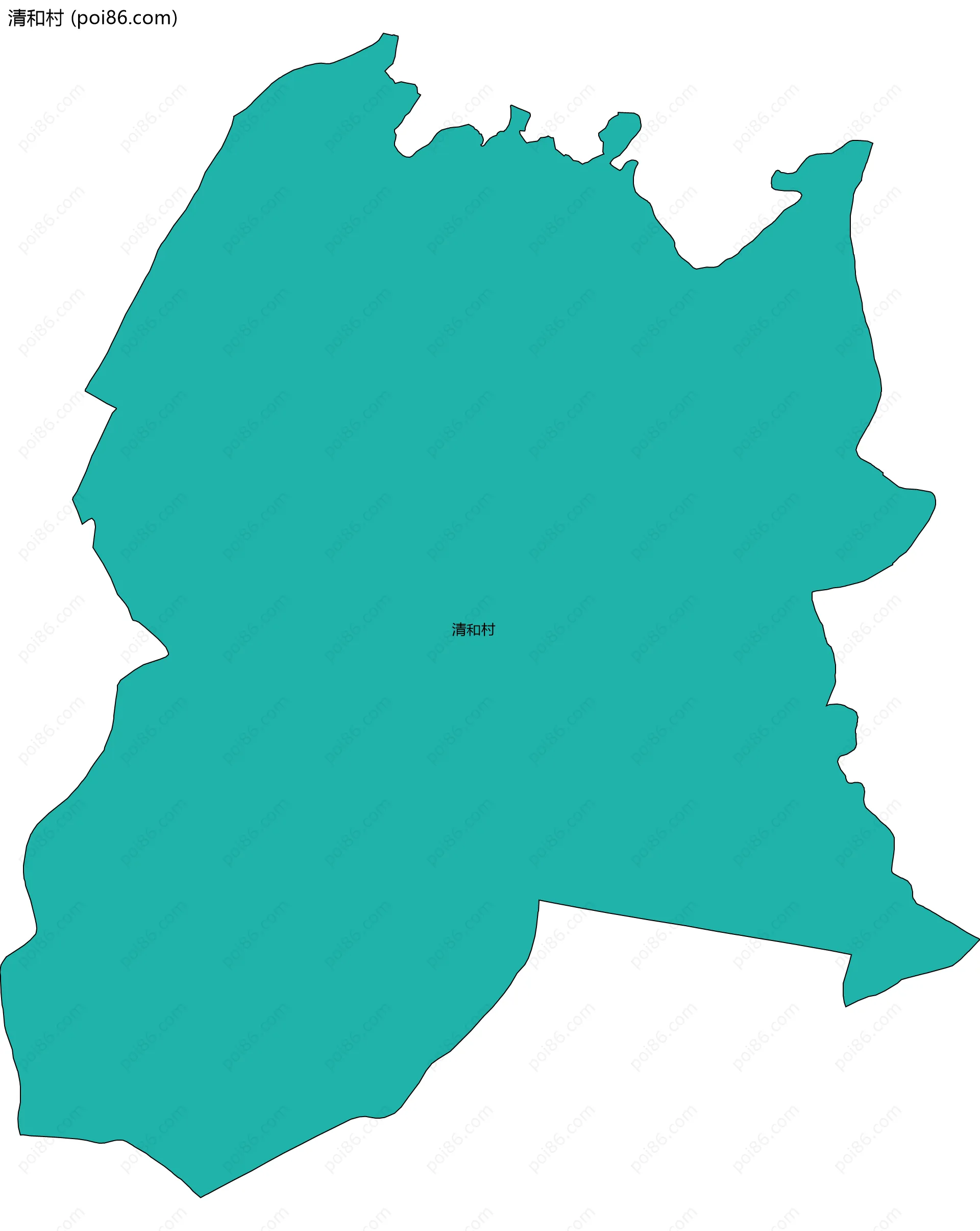 清和村边界地图