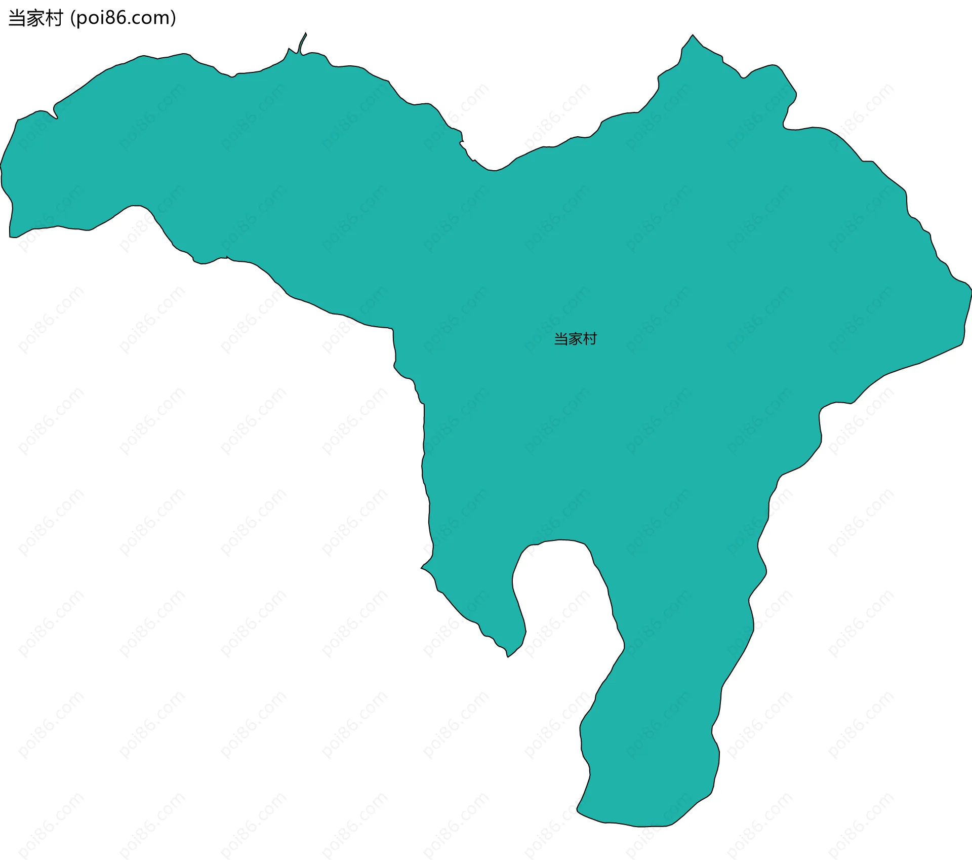 当家村边界地图