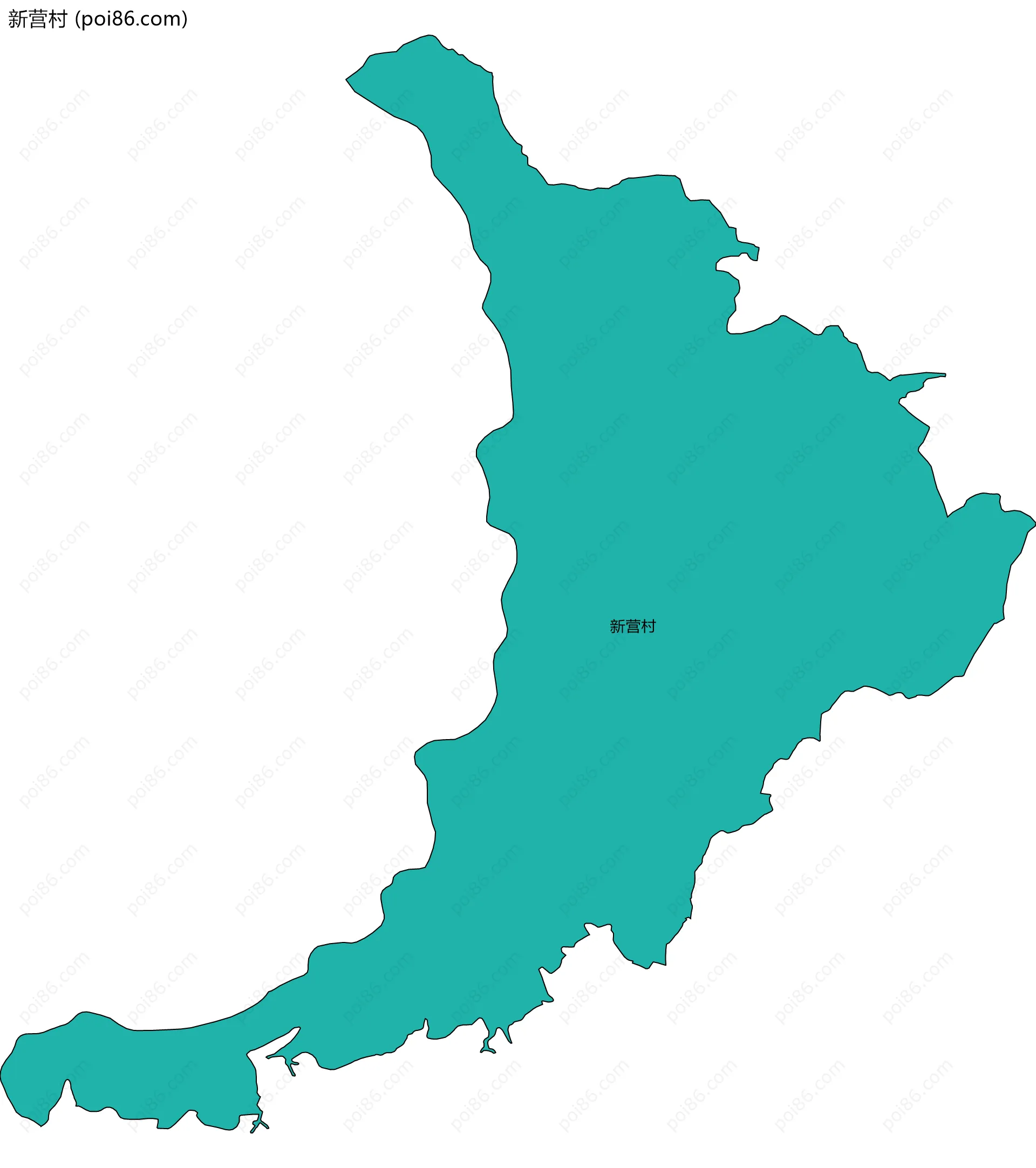 新营村边界地图