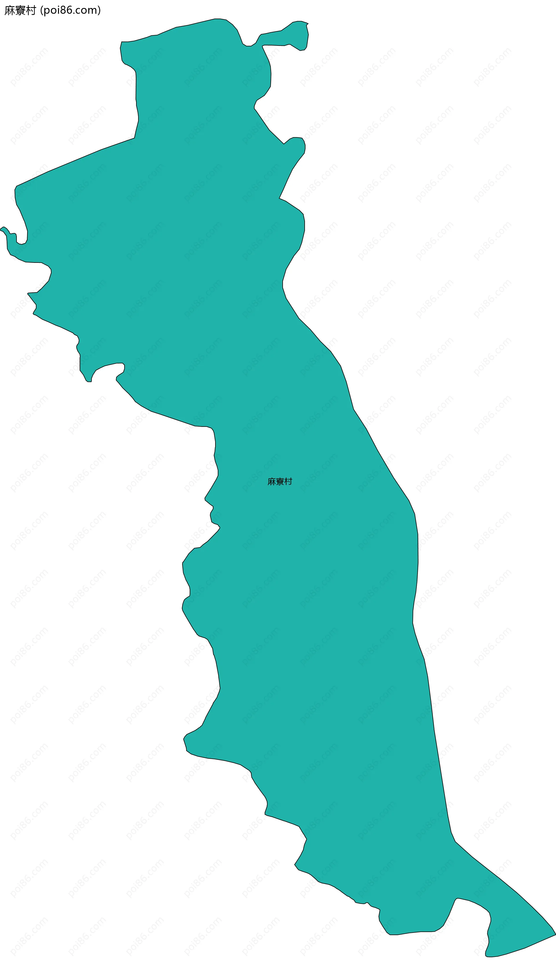 麻寮村边界地图