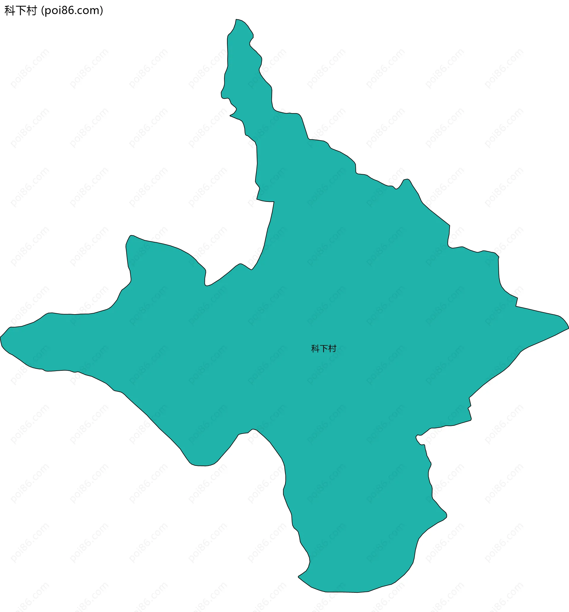 科下村边界地图