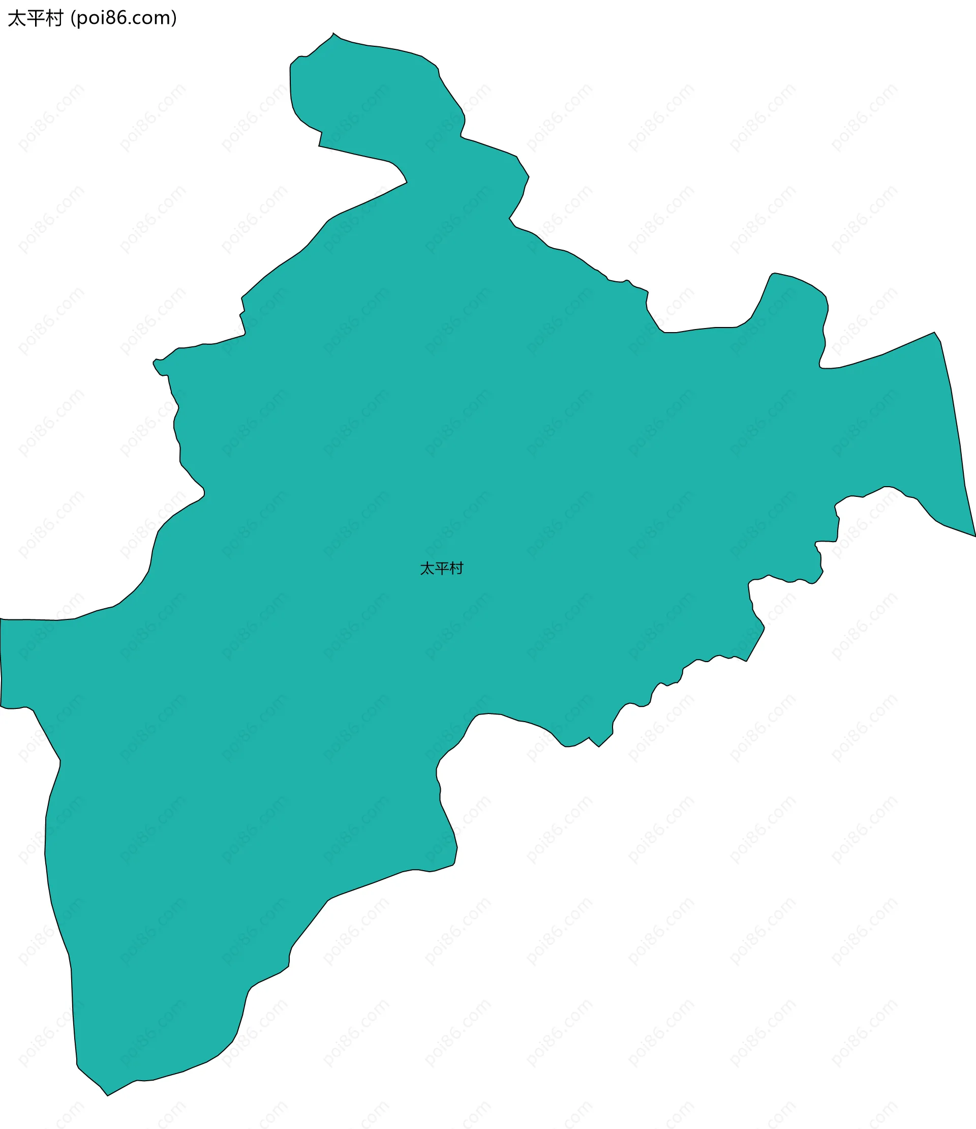 太平村边界地图