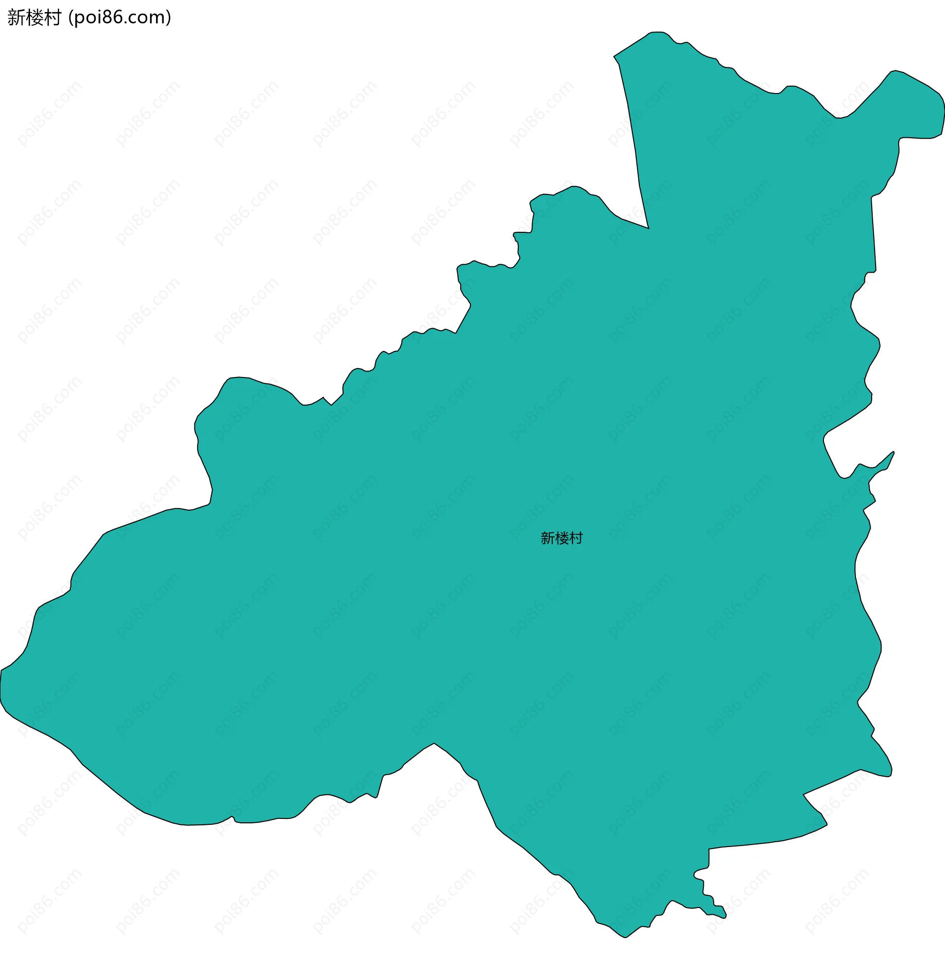 新楼村边界地图