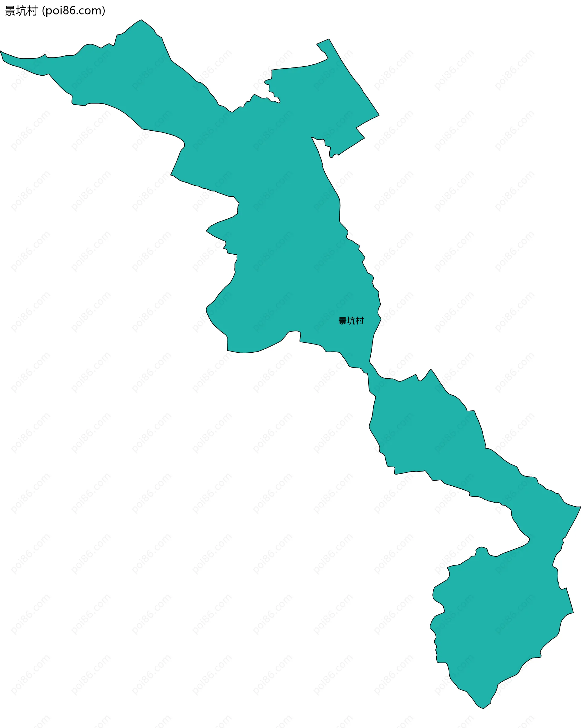 景坑村边界地图