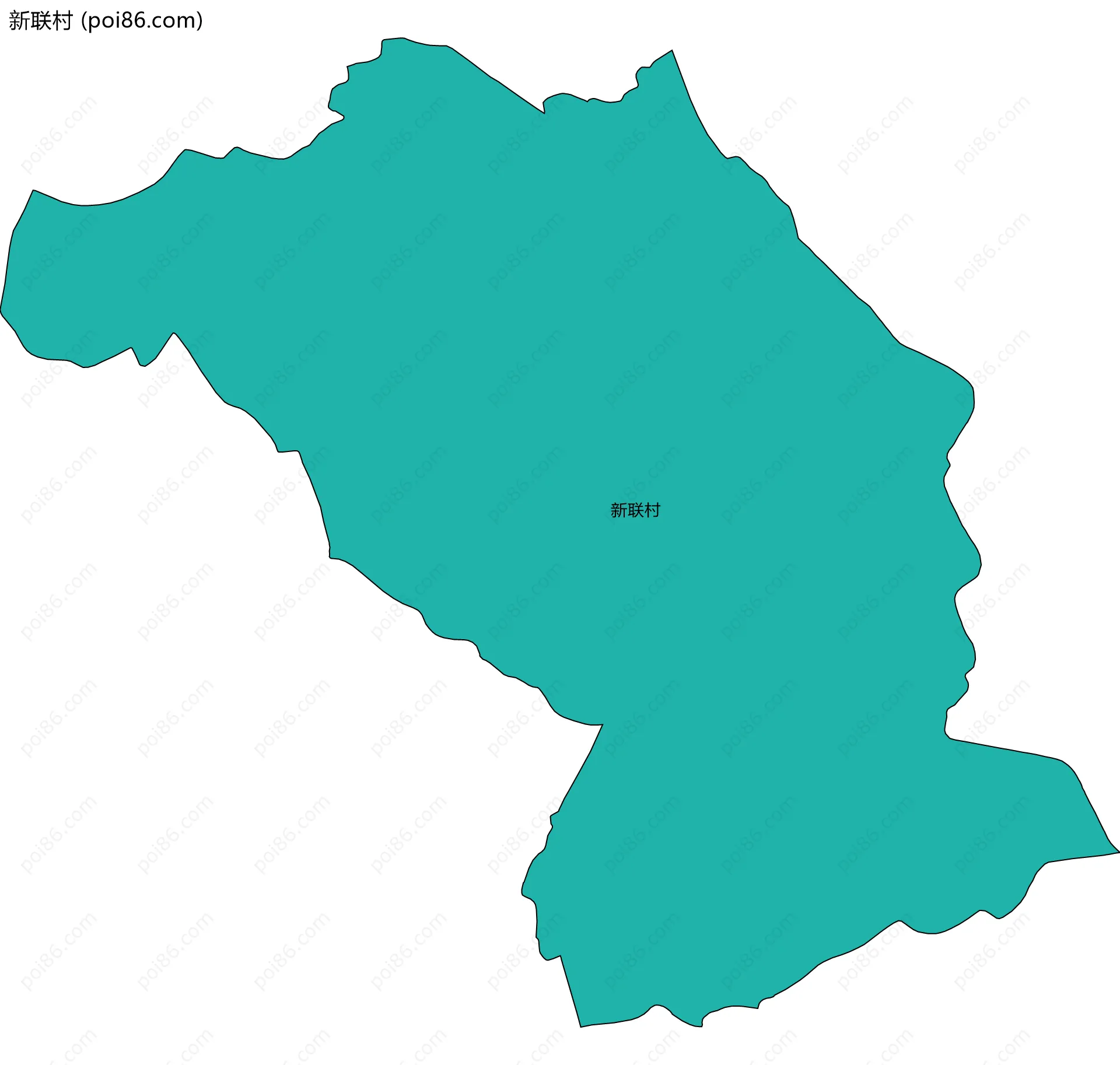 新联村边界地图