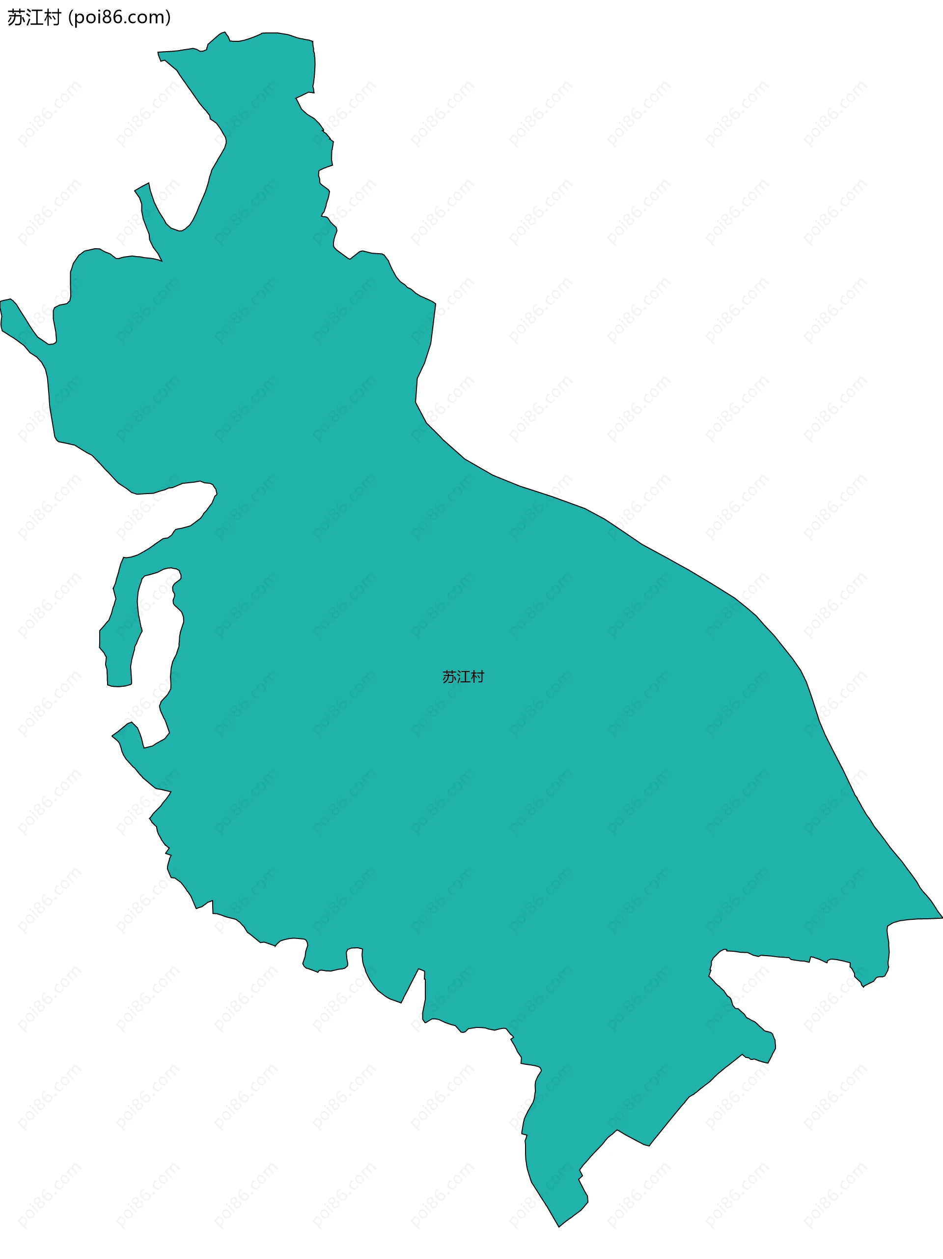 苏江村边界地图