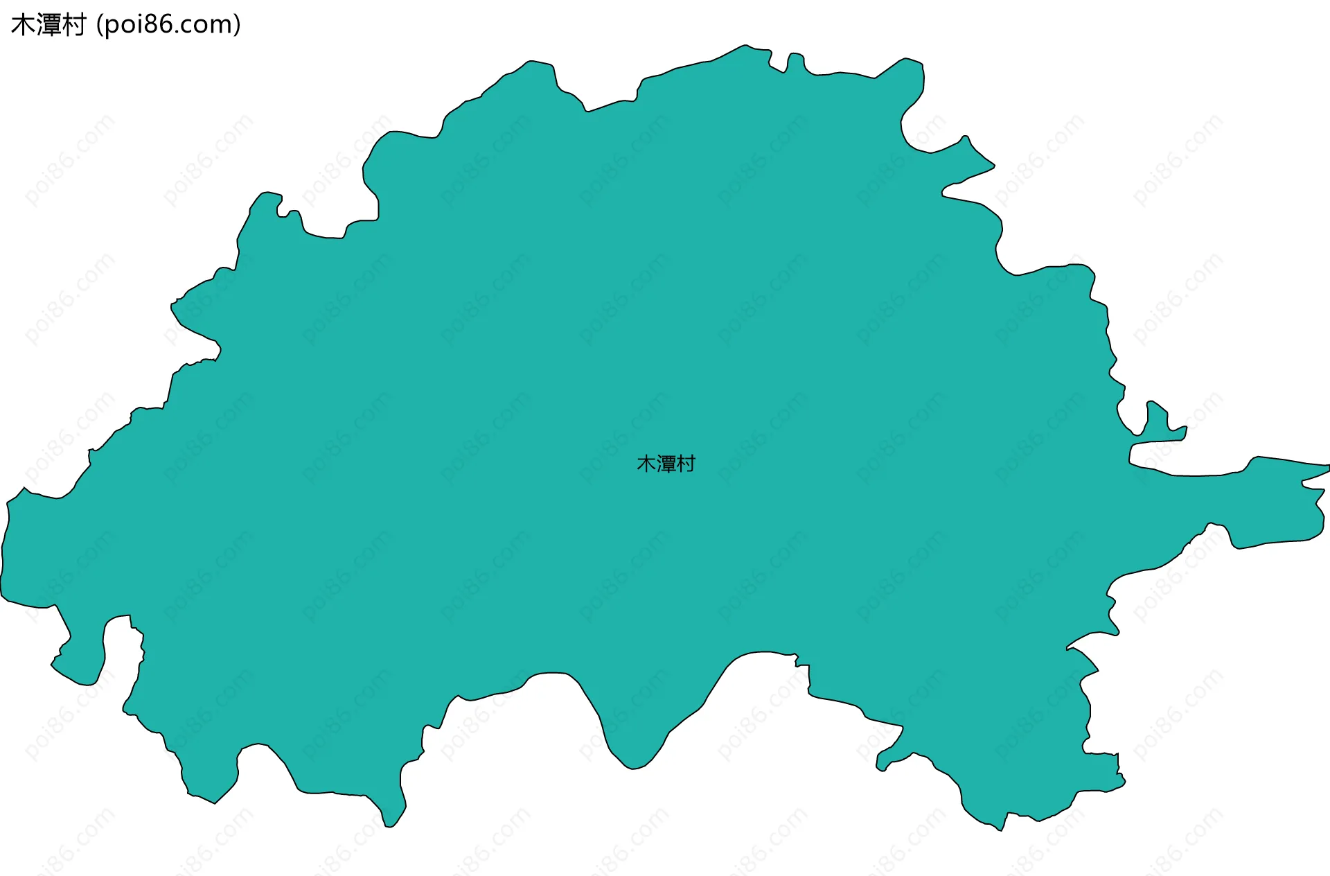 木潭村边界地图