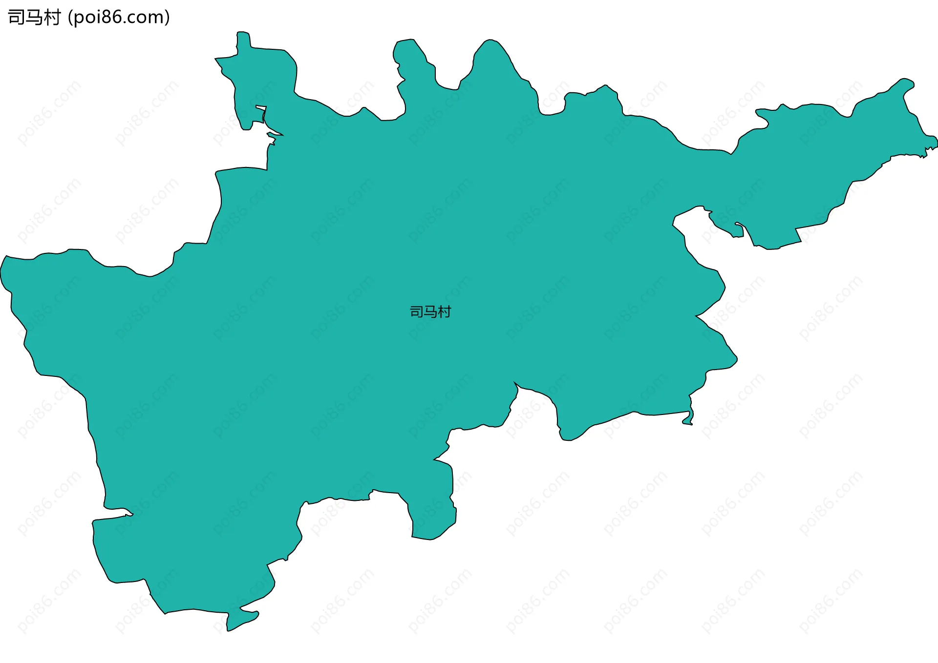 司马村边界地图