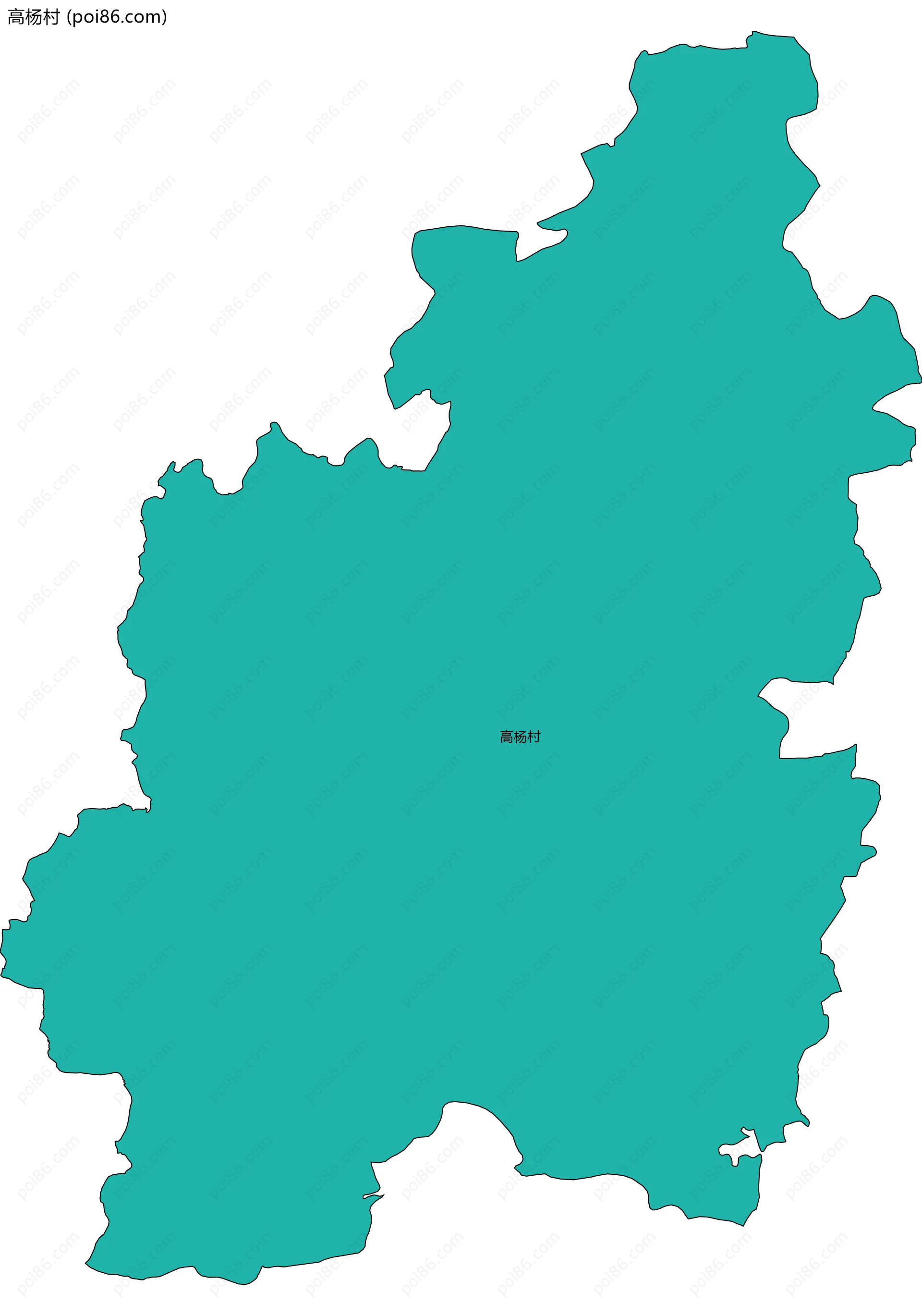 高杨村边界地图