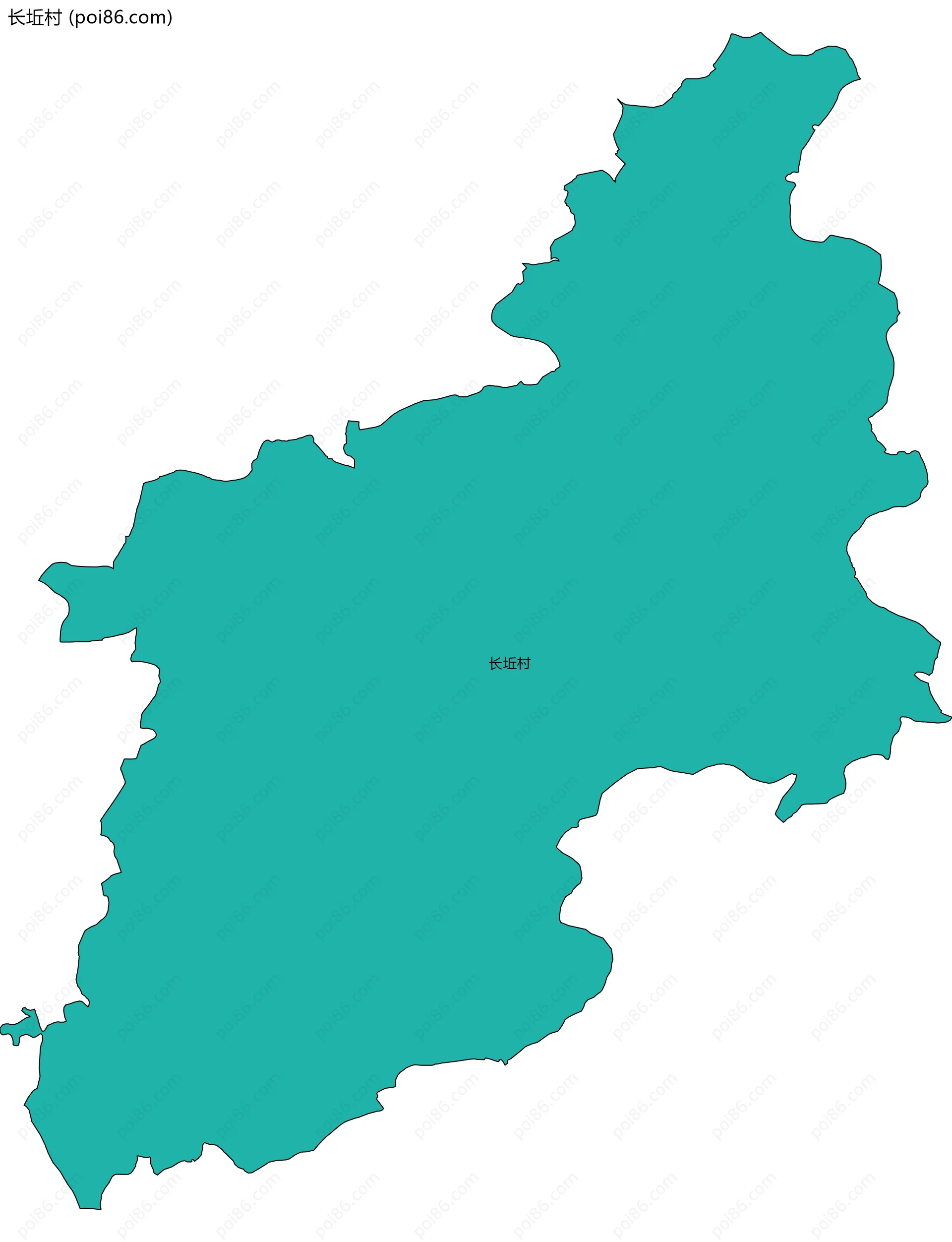 长坵村边界地图