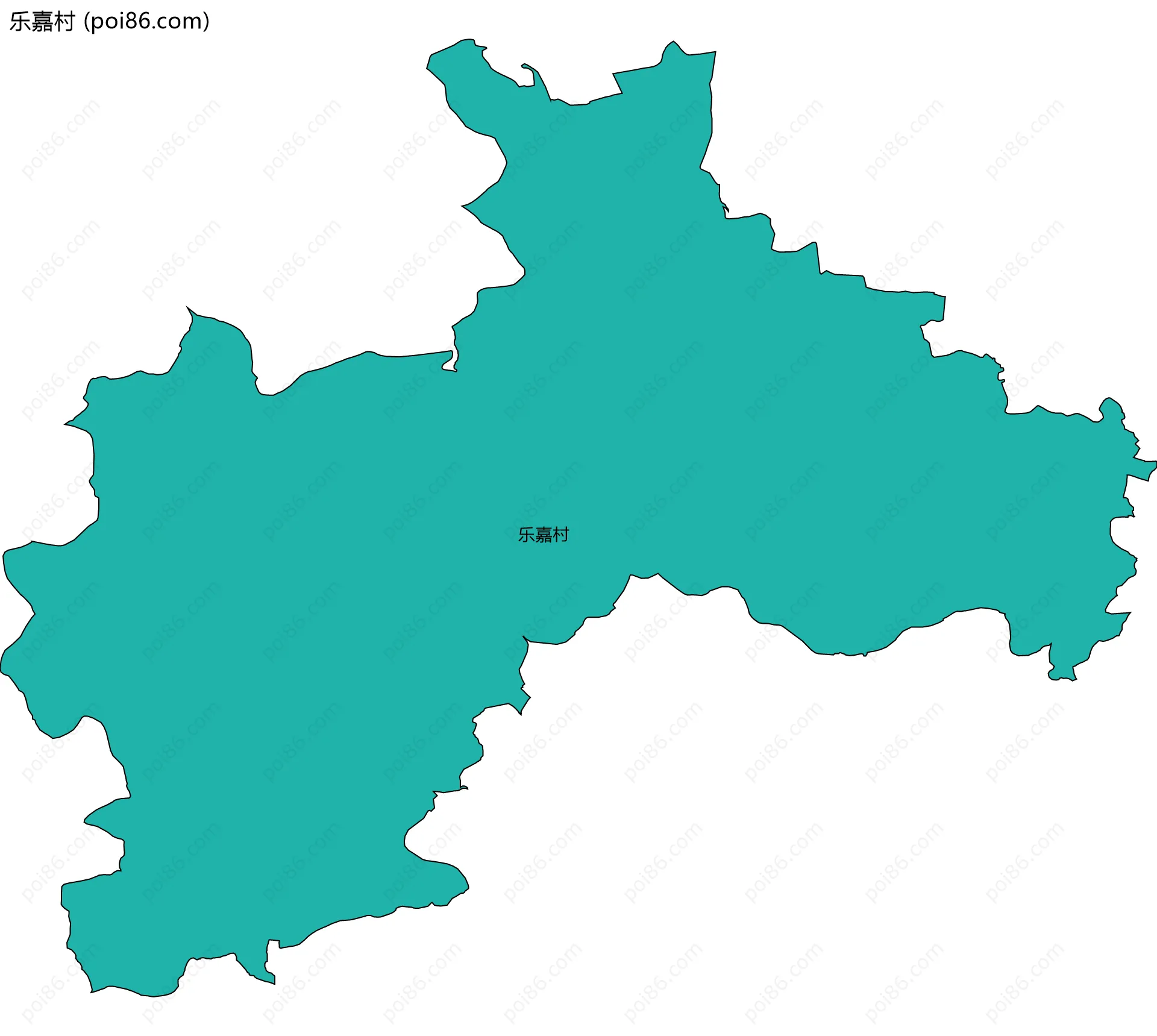 乐嘉村边界地图