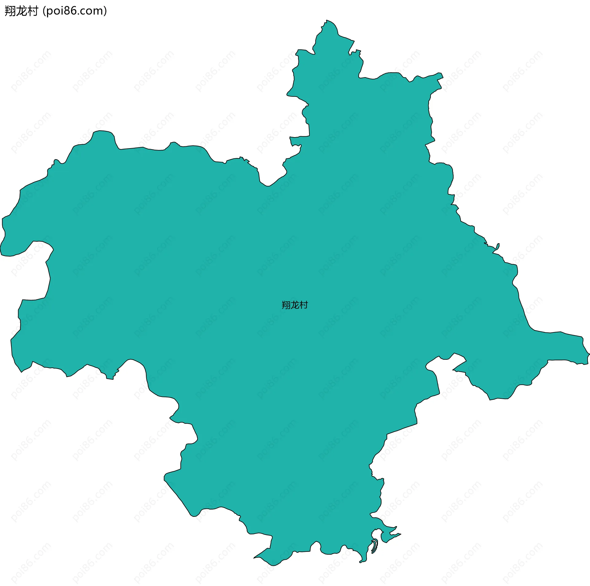 翔龙村边界地图