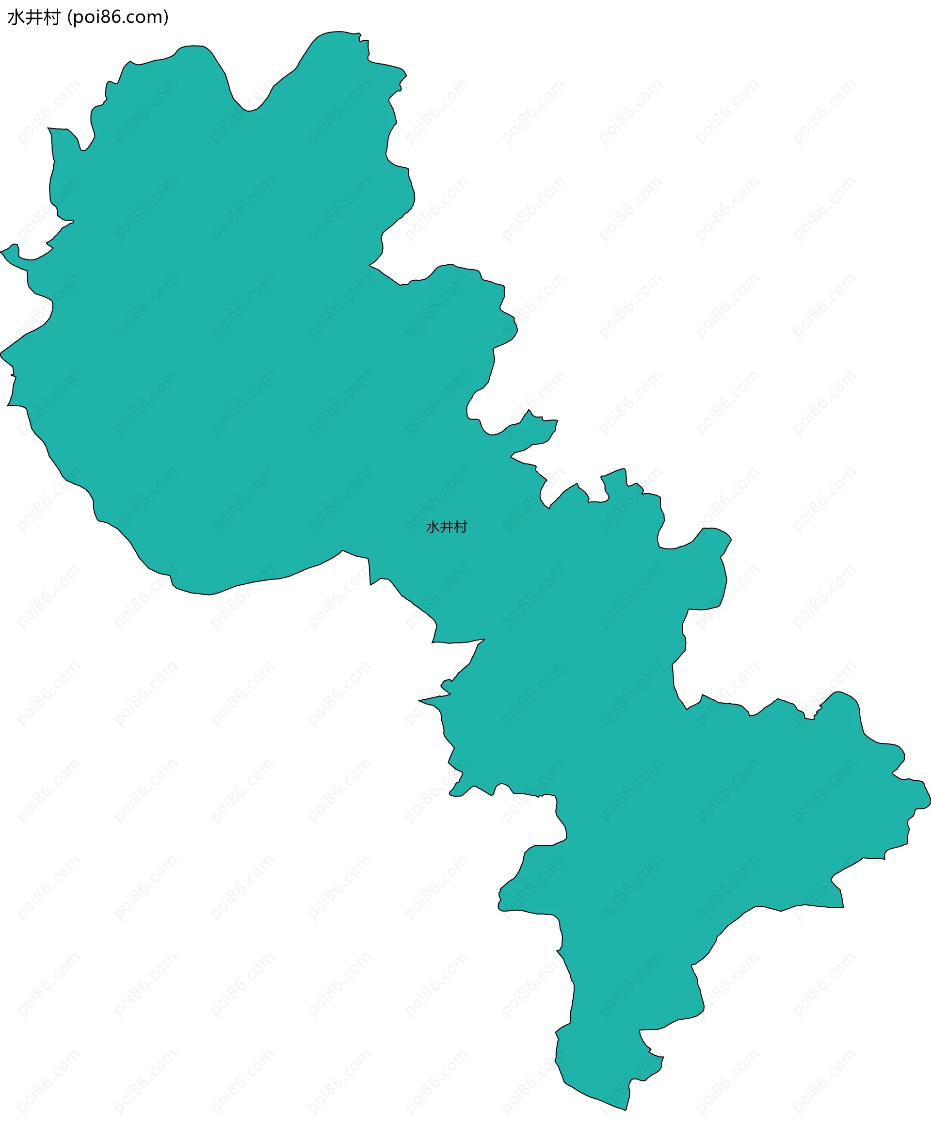 水井村边界地图