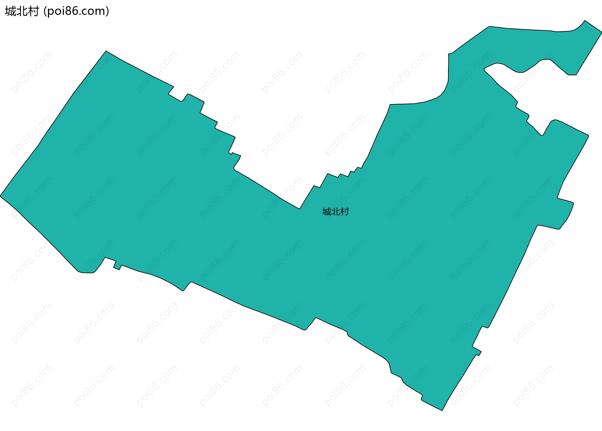城北村边界地图