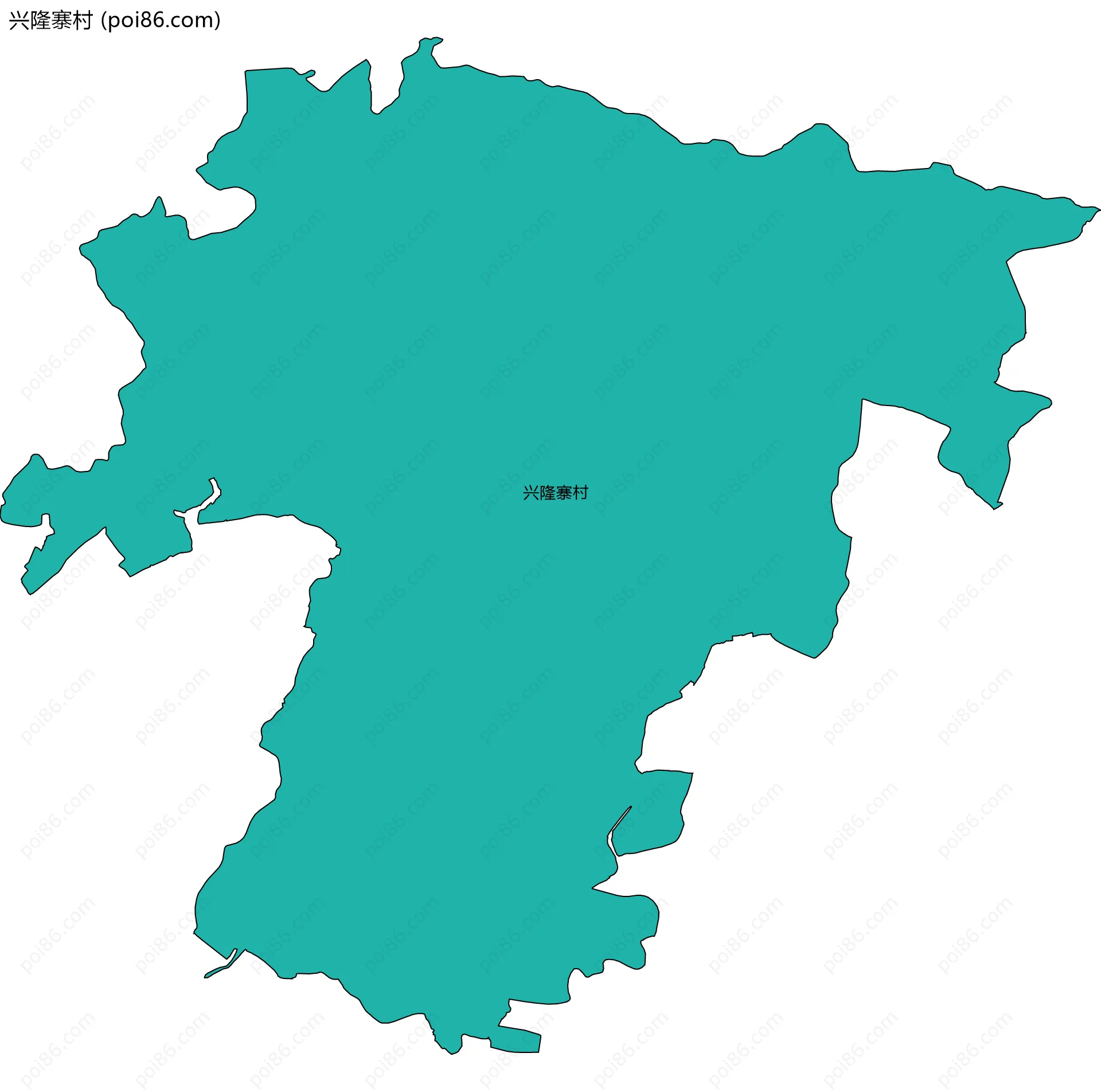 兴隆寨村边界地图