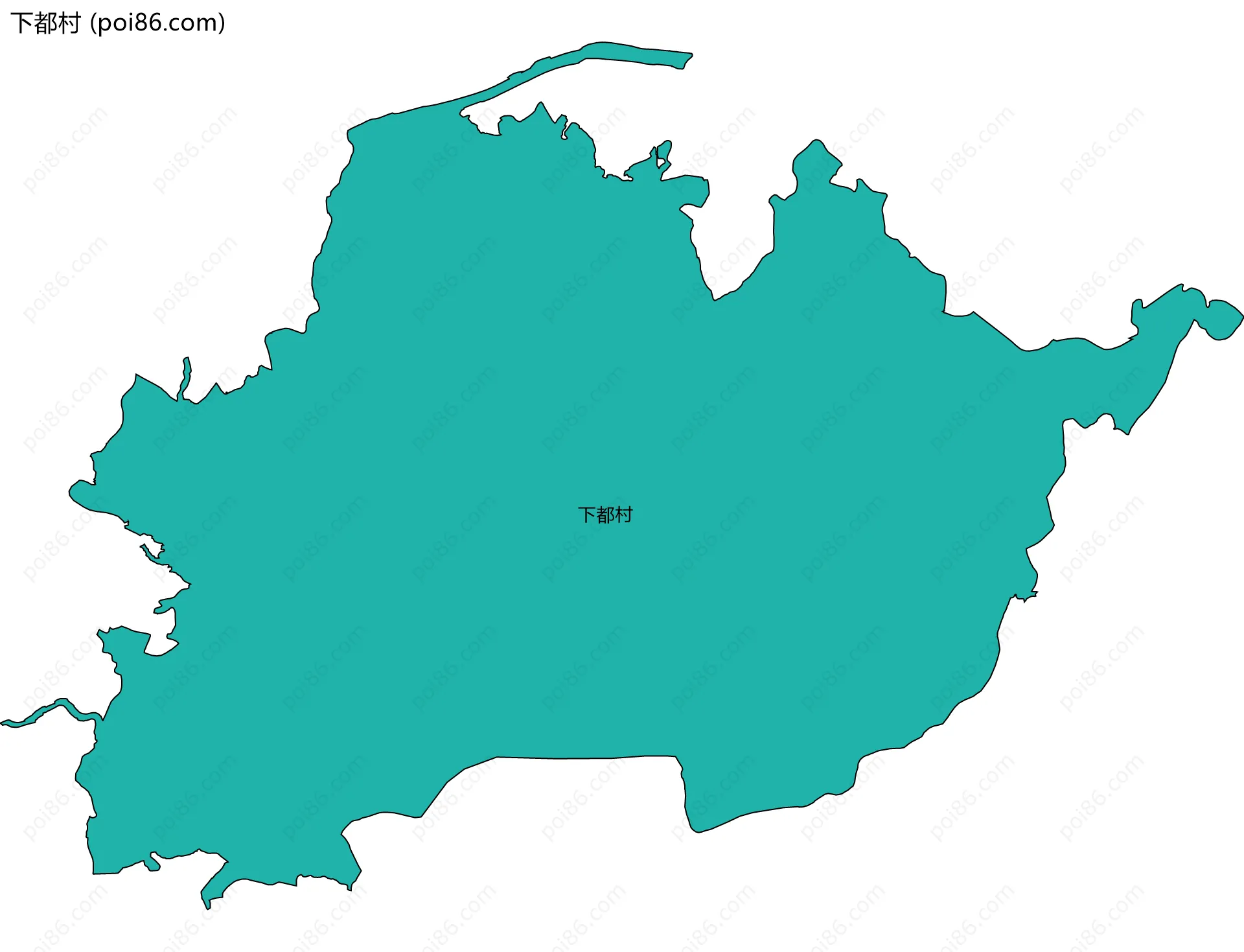 下都村边界地图