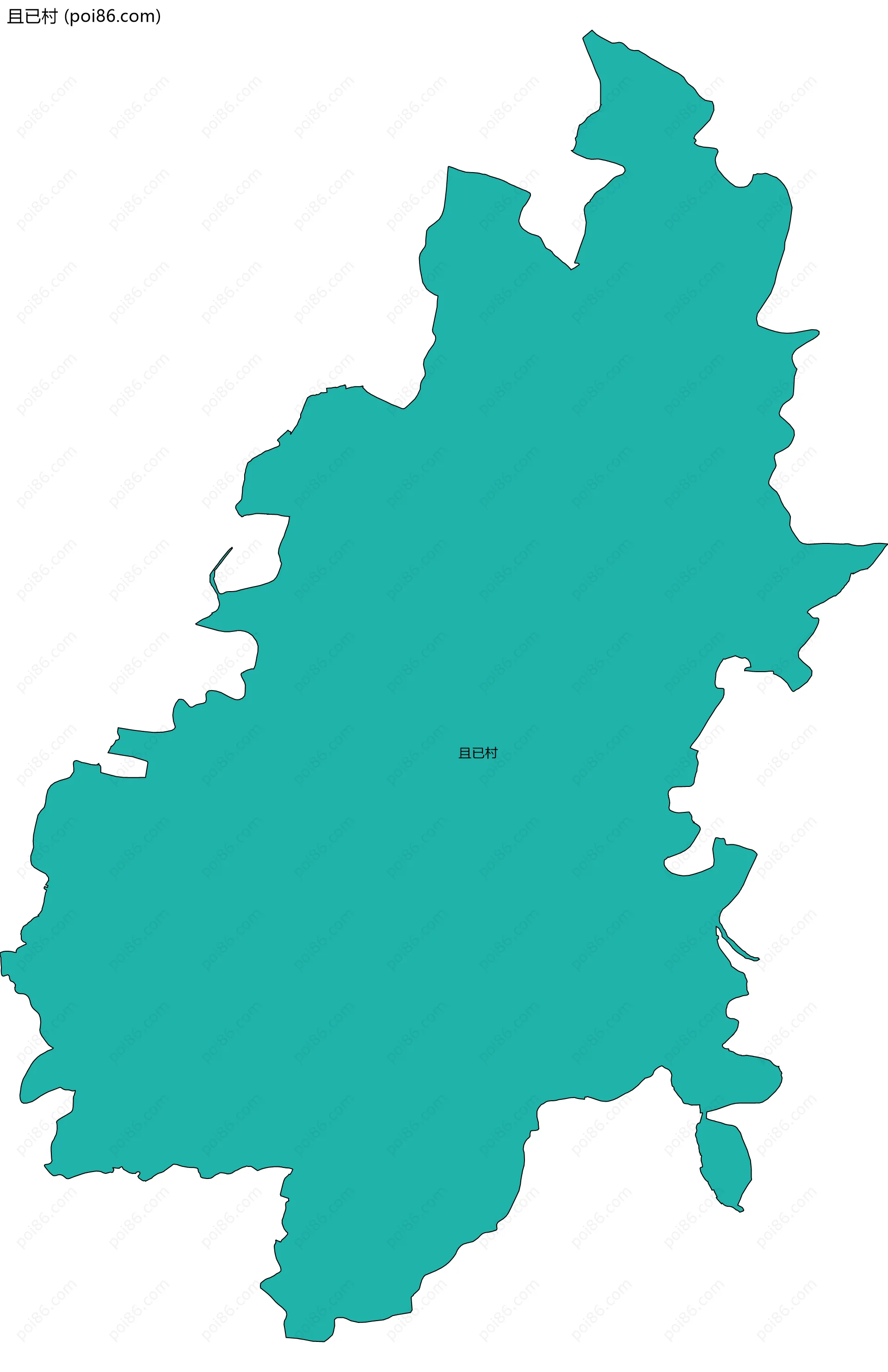 且已村边界地图