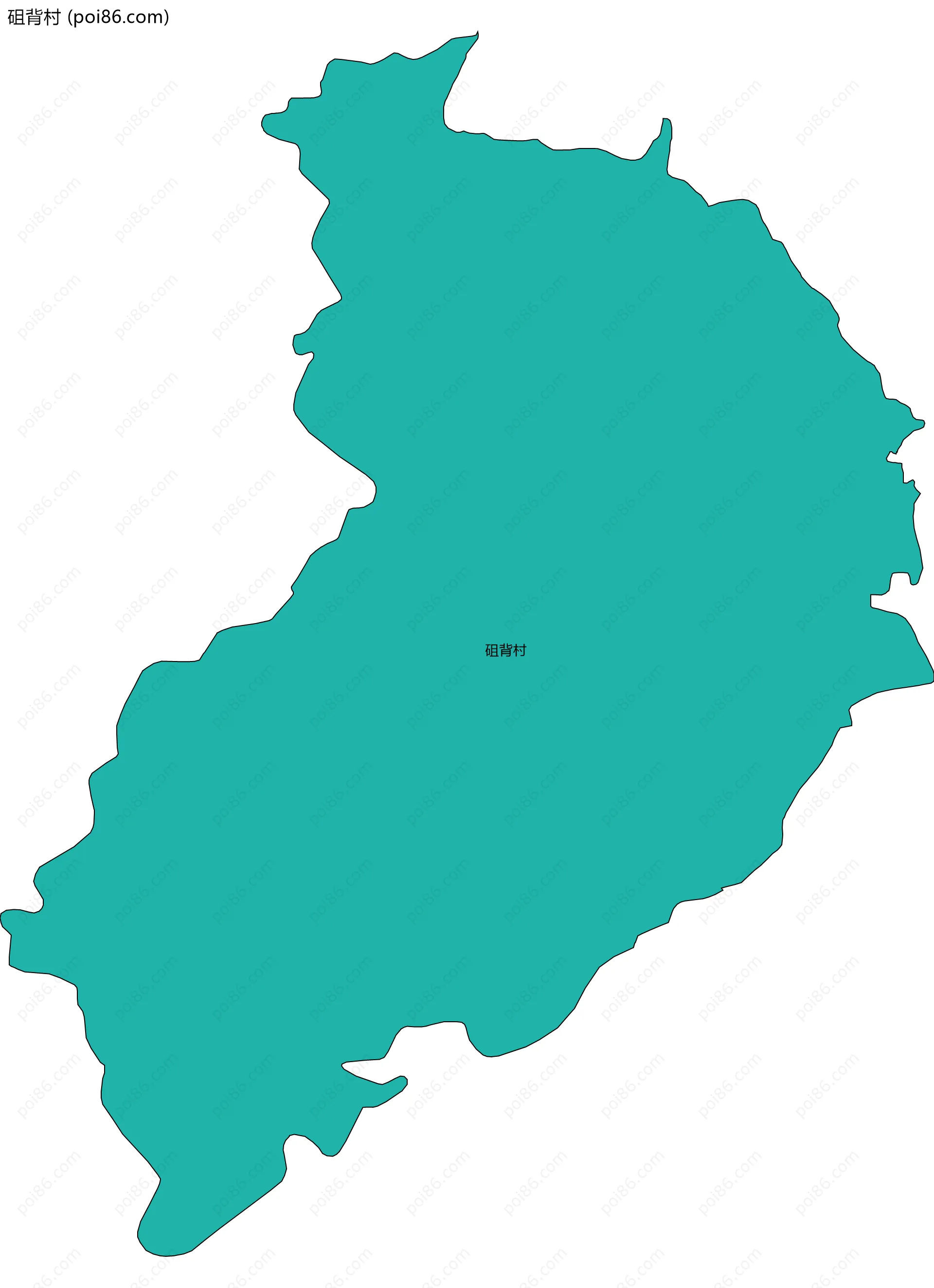 砠背村边界地图