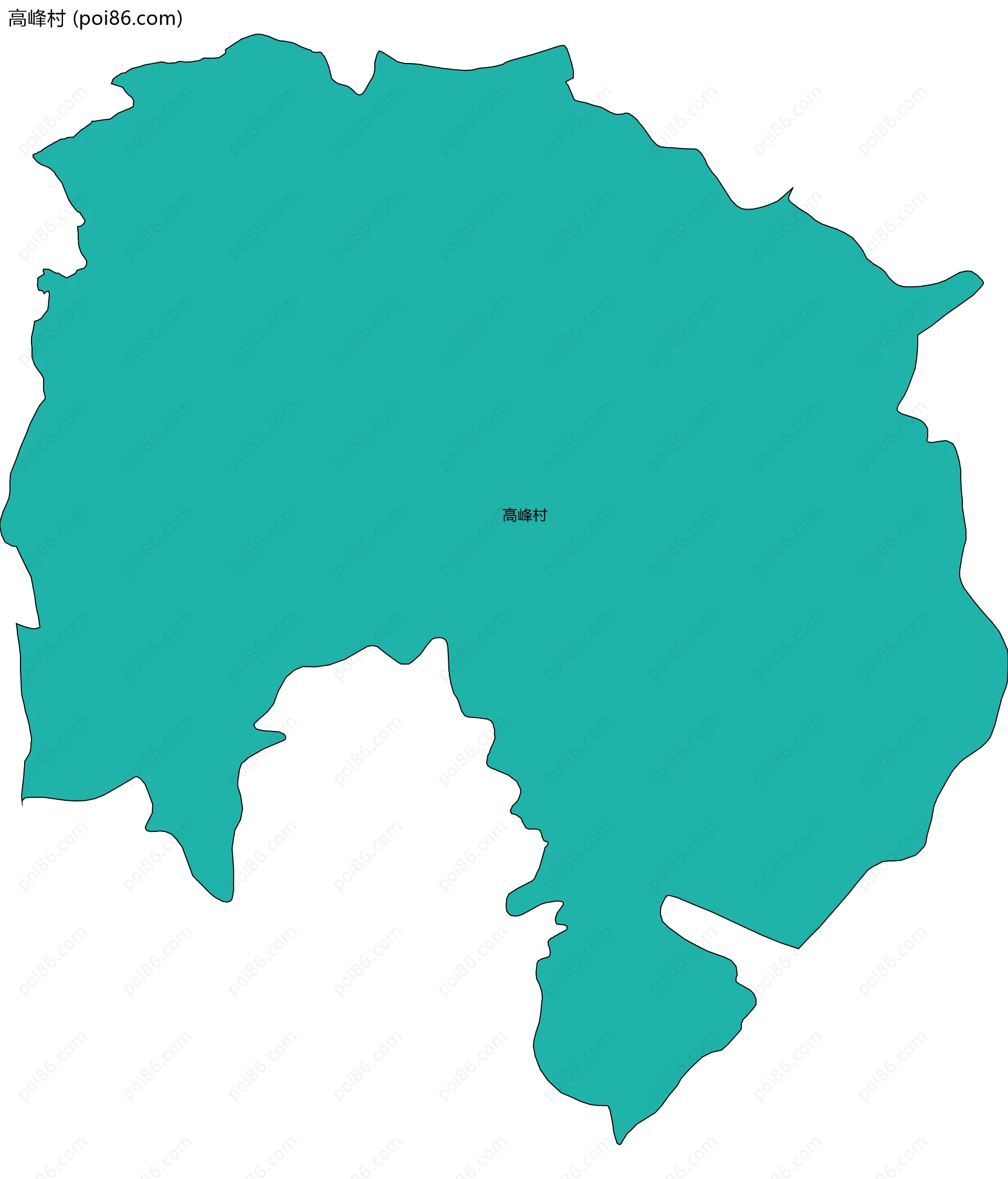 高峰村边界地图