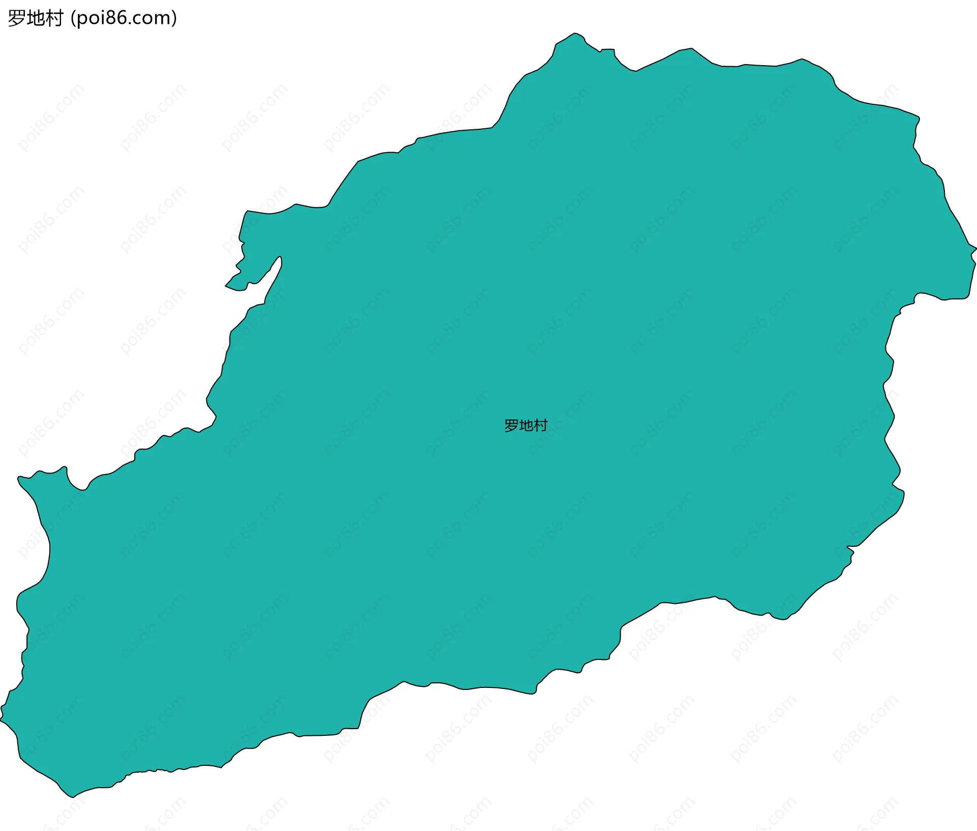 罗地村边界地图