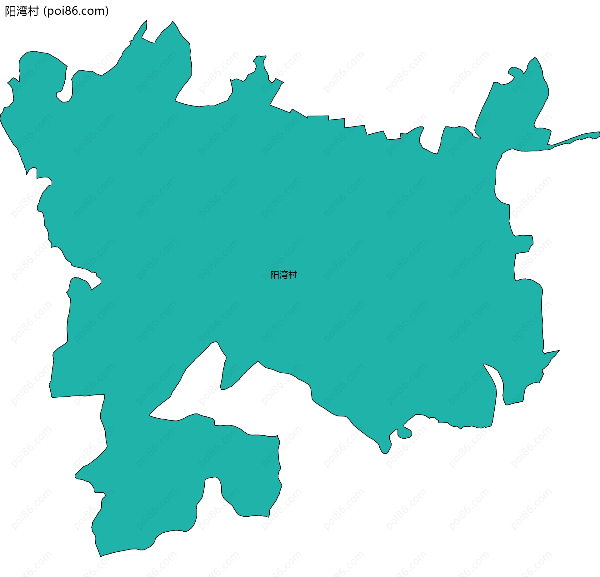 阳湾村边界地图