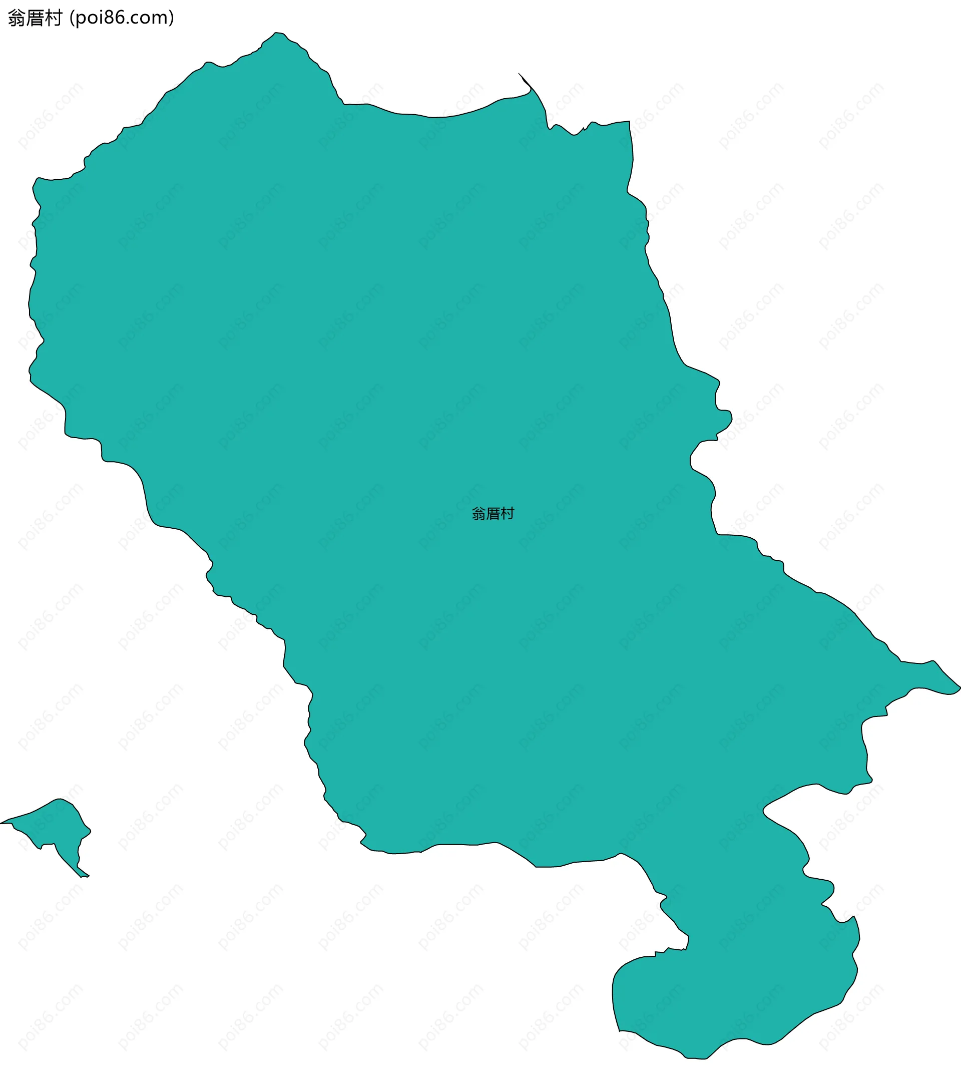 翁厝村边界地图