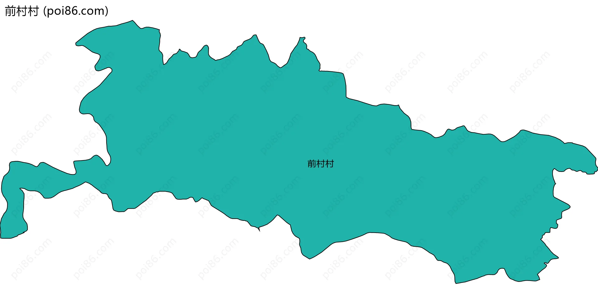 前村村边界地图