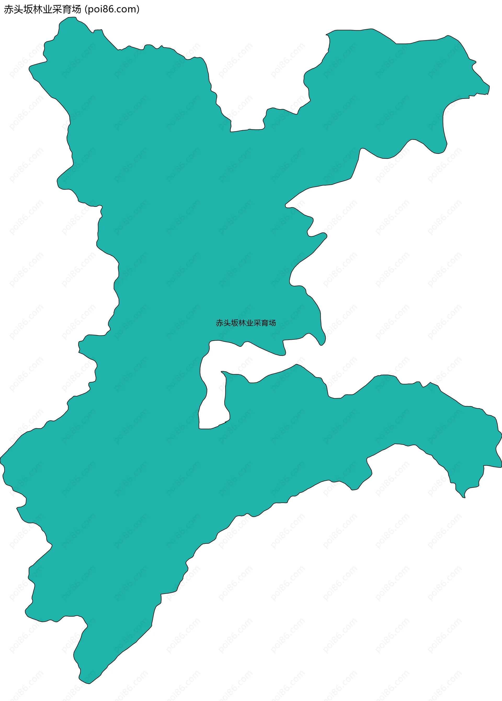 赤头坂林业采育场边界地图