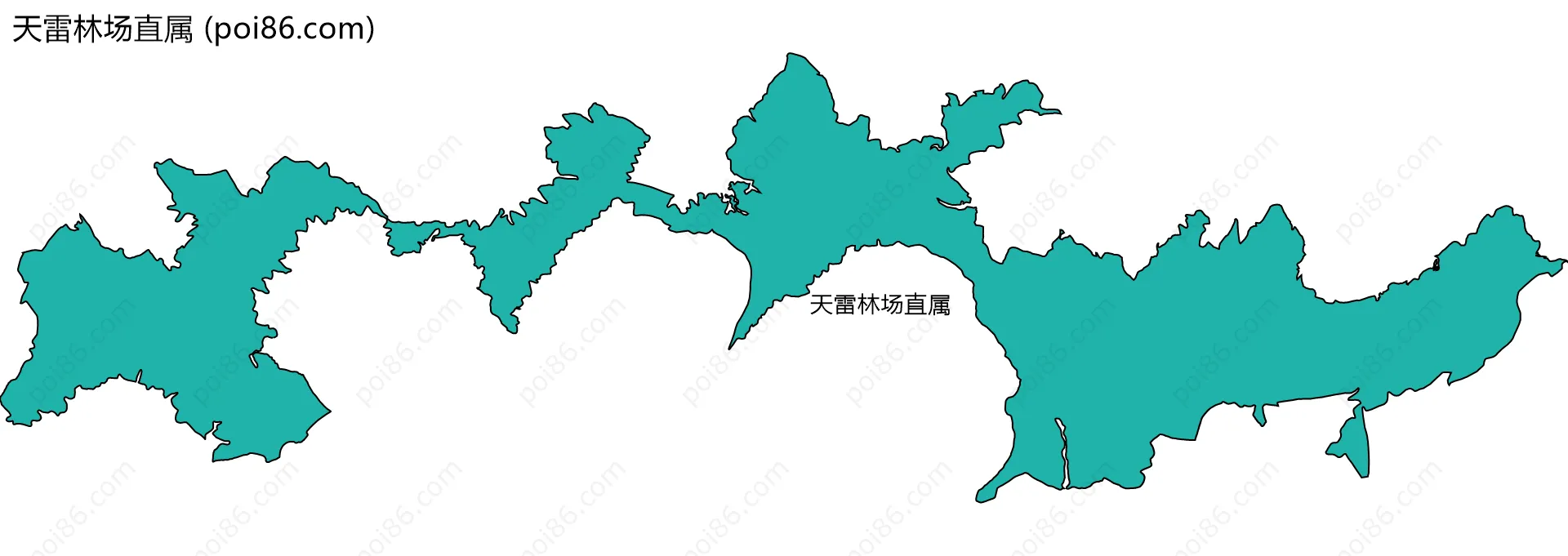 天雷林场直属边界地图
