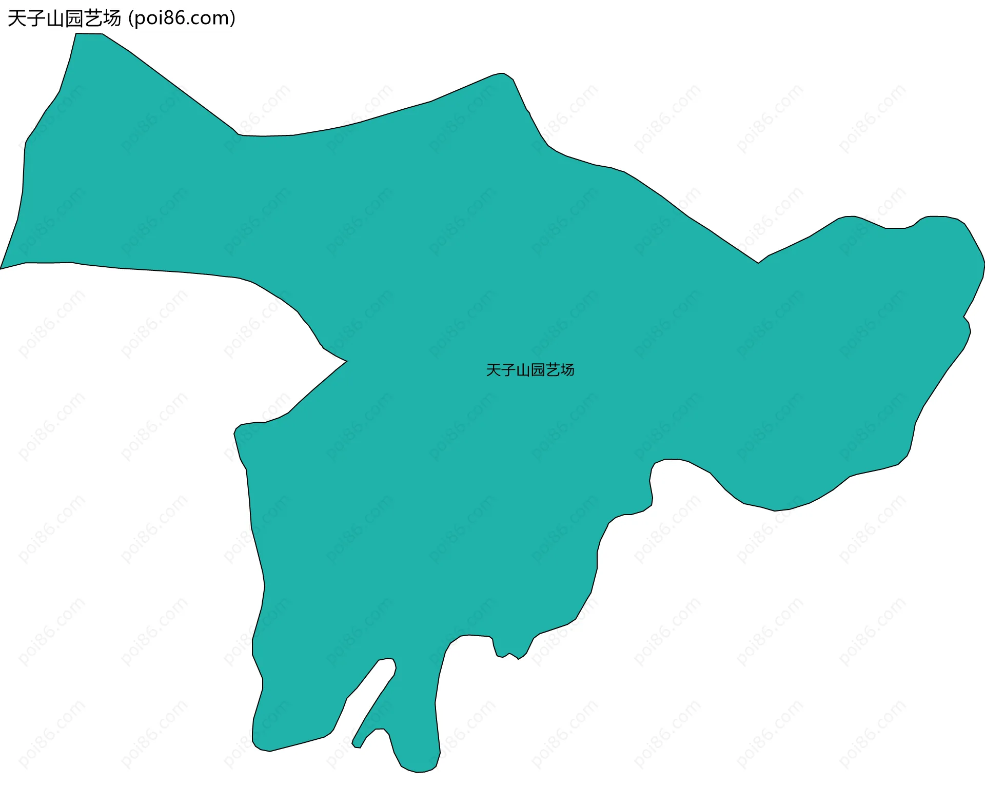 天子山园艺场边界地图