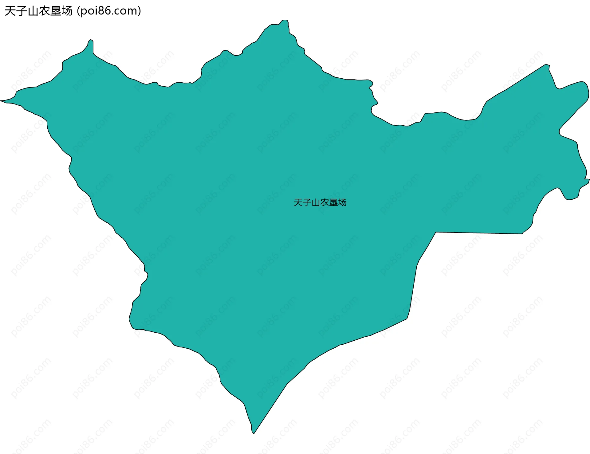 天子山农垦场边界地图