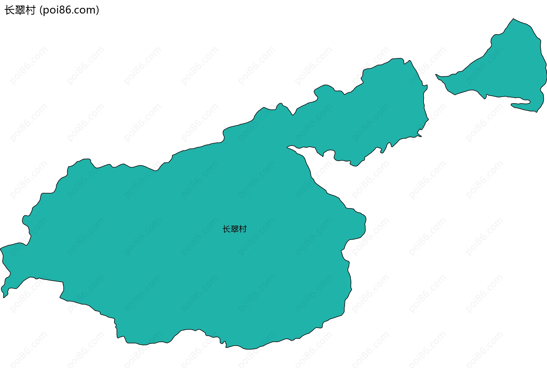 长翠村边界地图