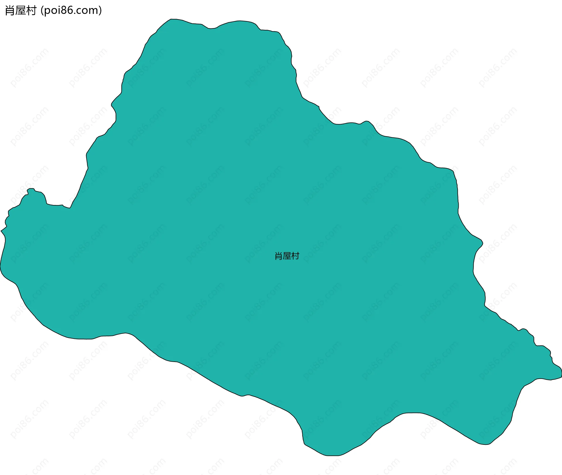 肖屋村边界地图