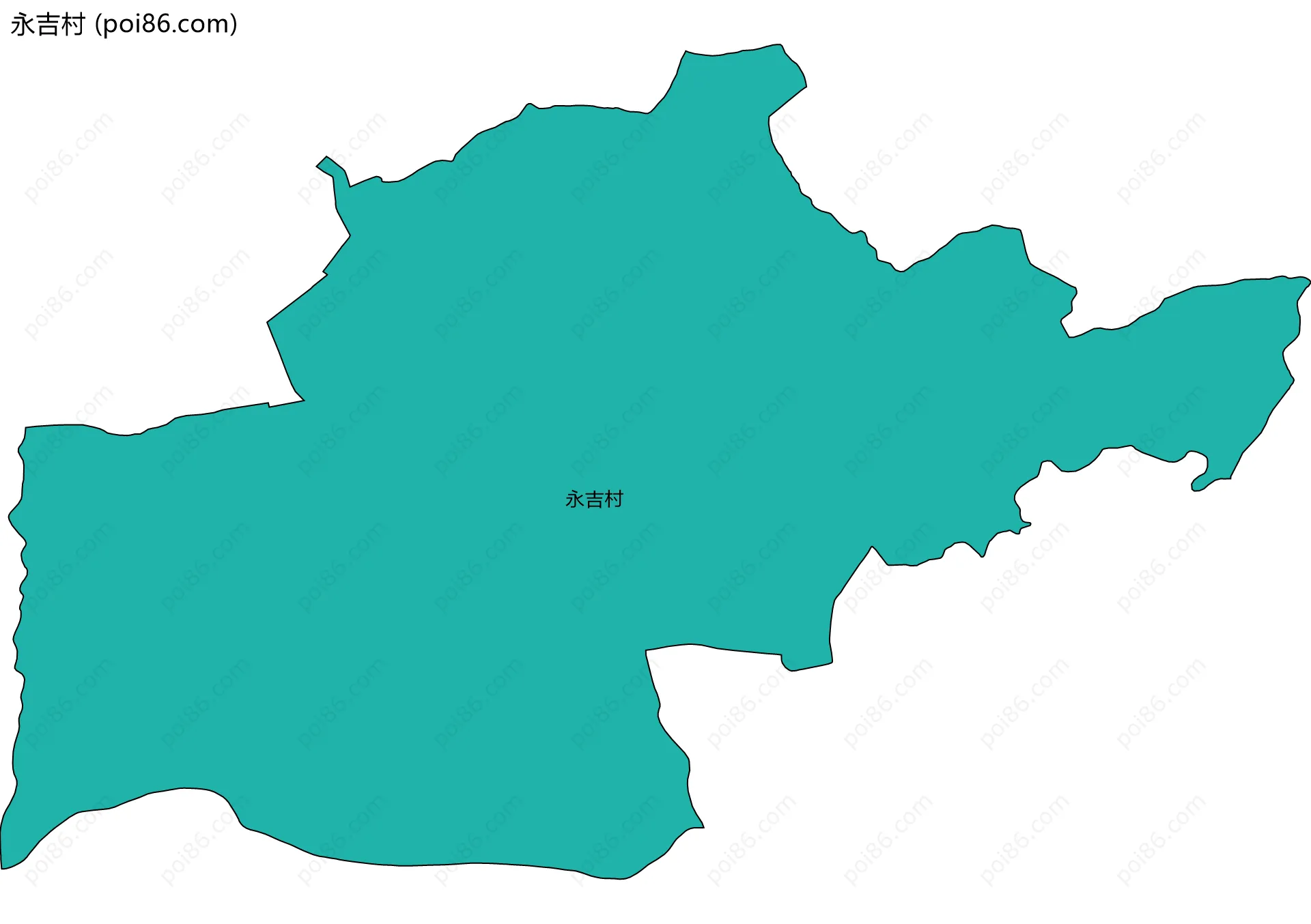 永吉村边界地图