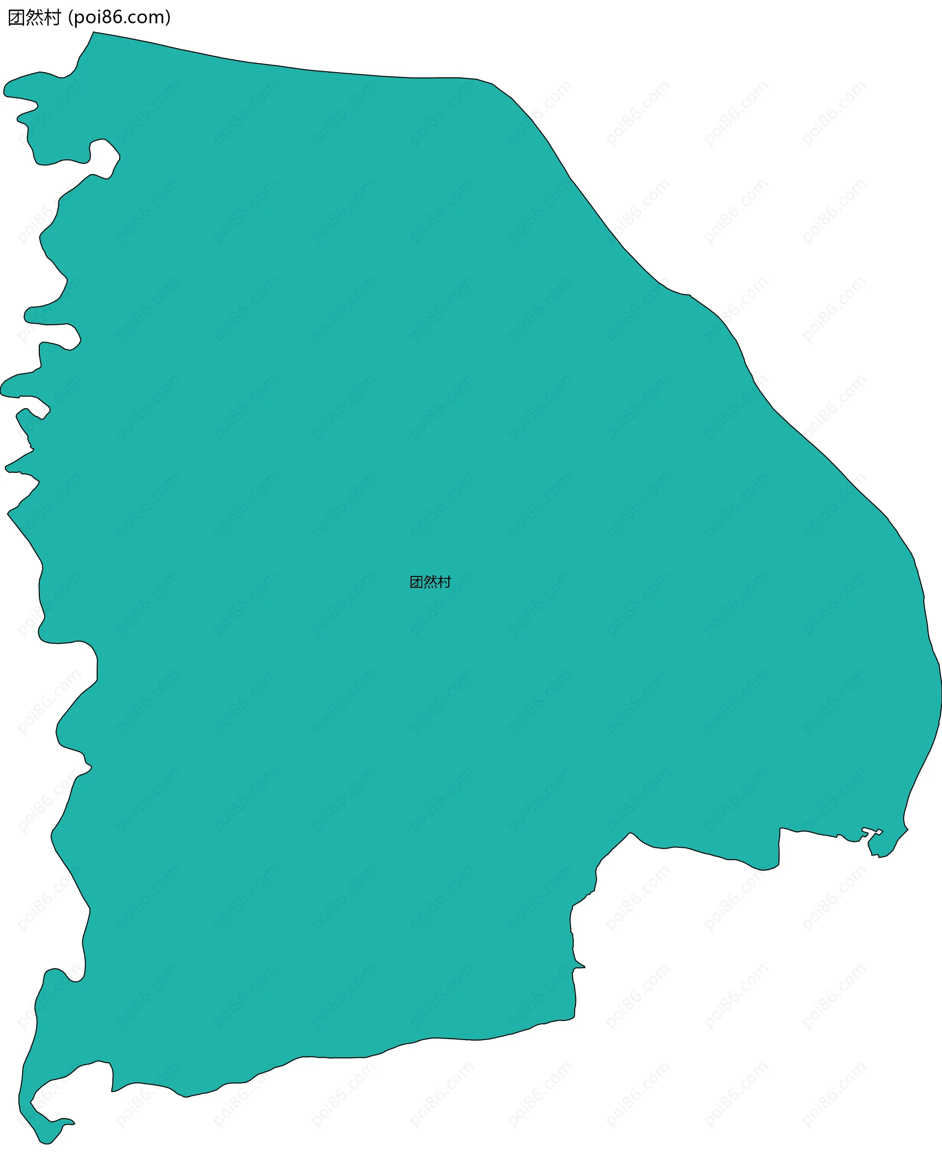 团然村边界地图