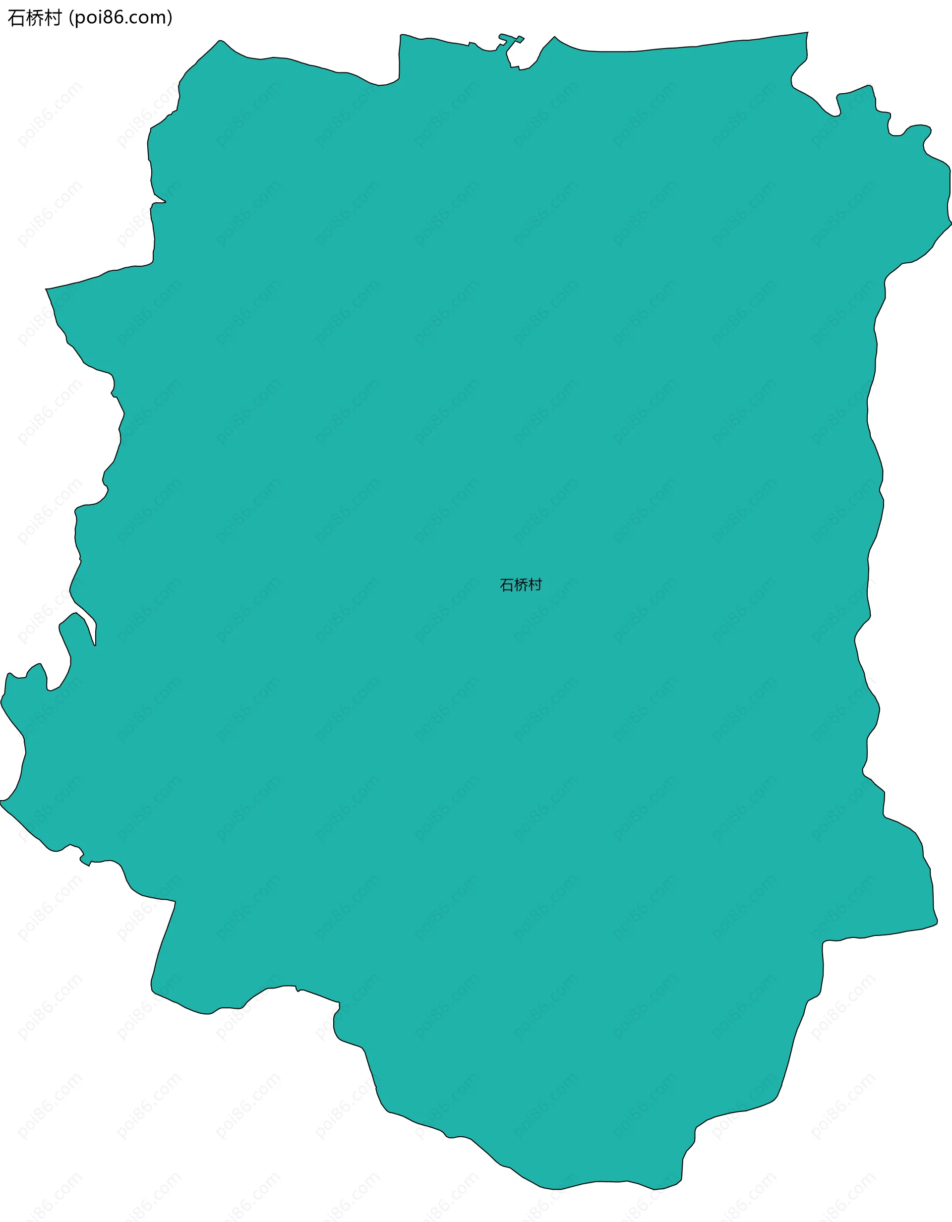 石桥村边界地图