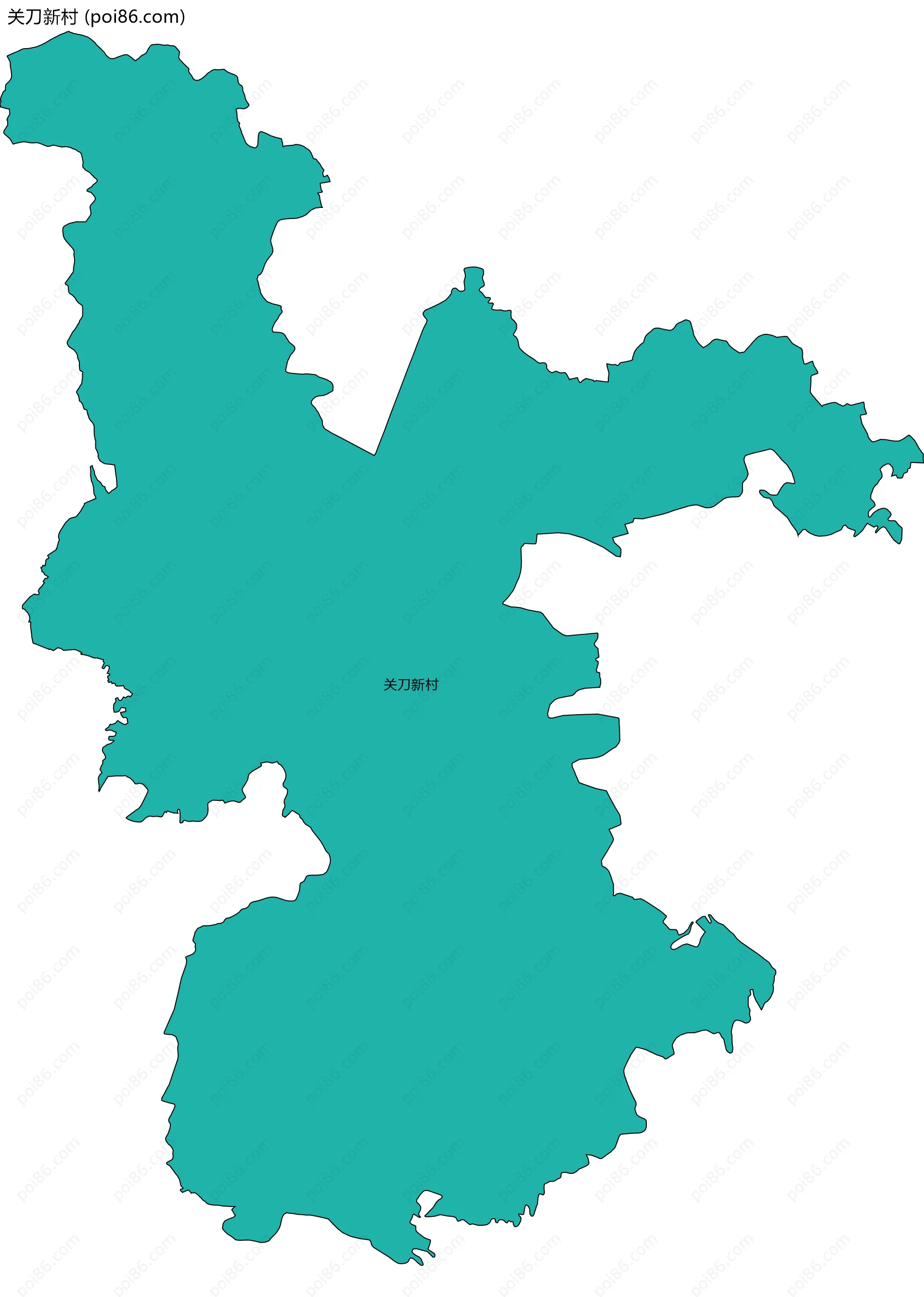 关刀新村边界地图