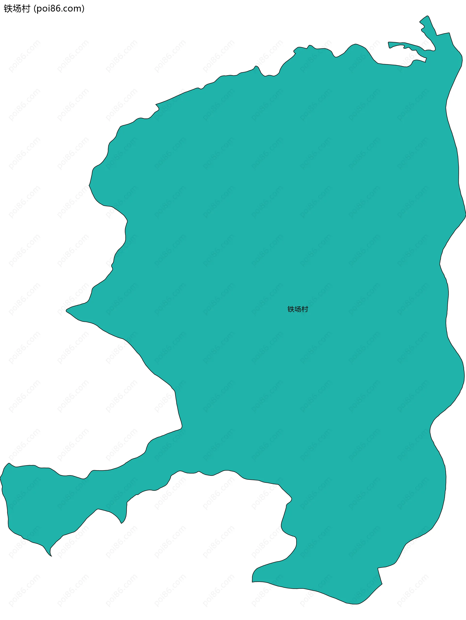 铁场村边界地图