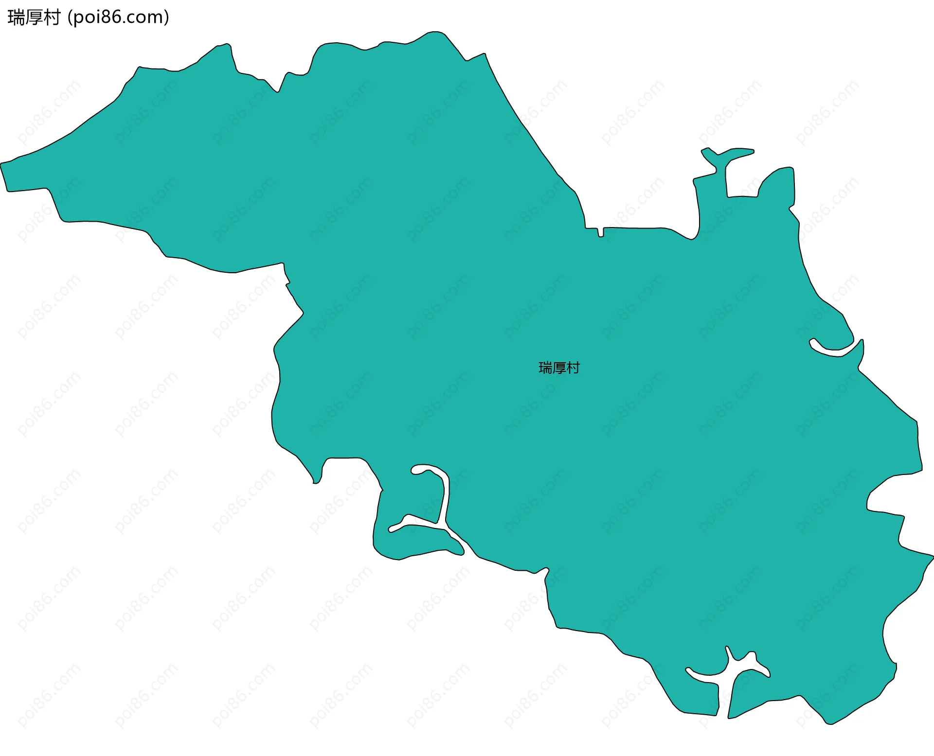 瑞厚村边界地图