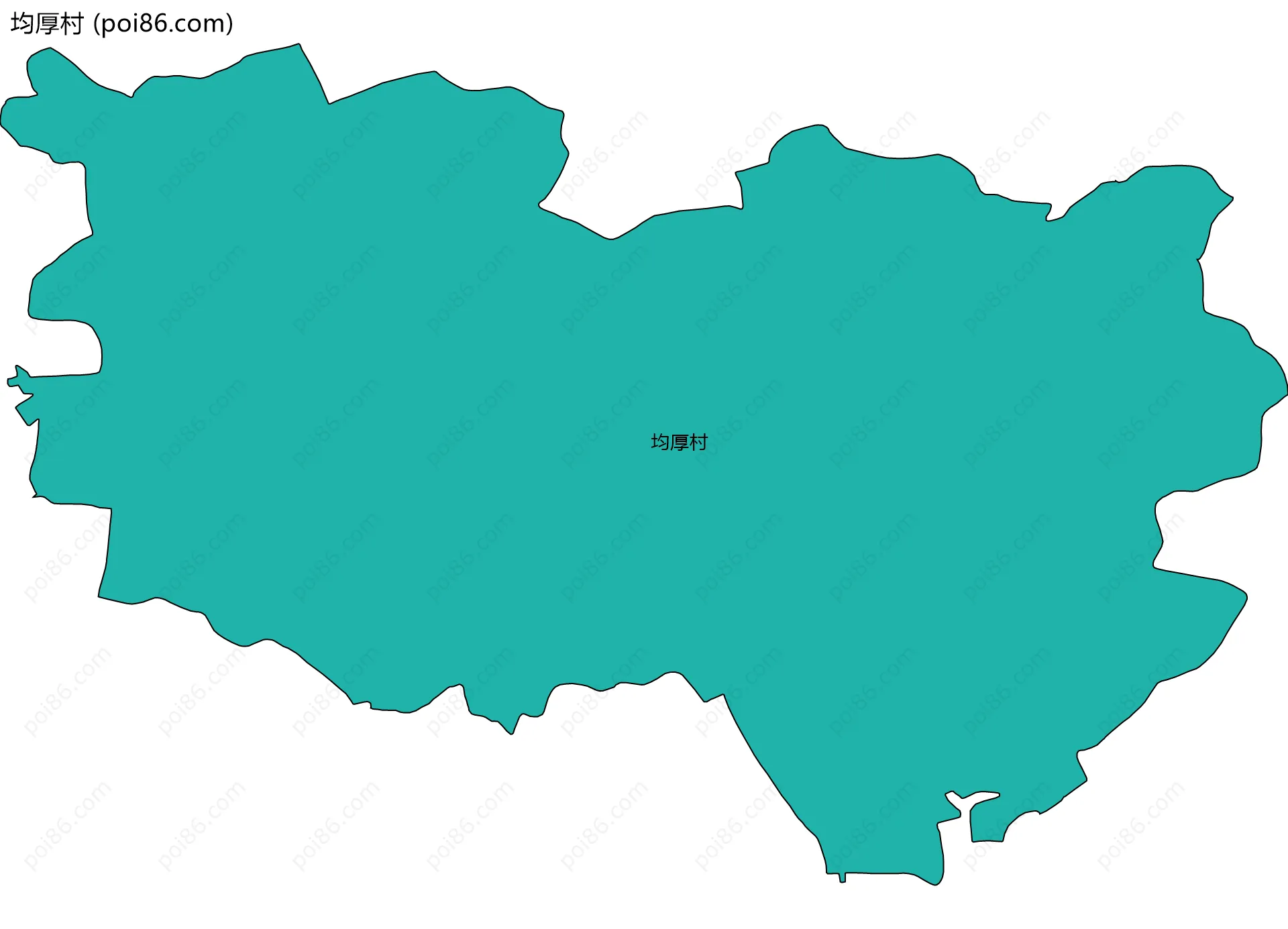 均厚村边界地图