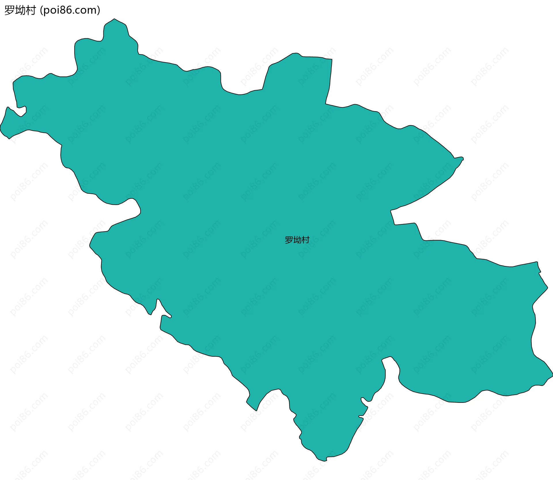 罗坳村边界地图