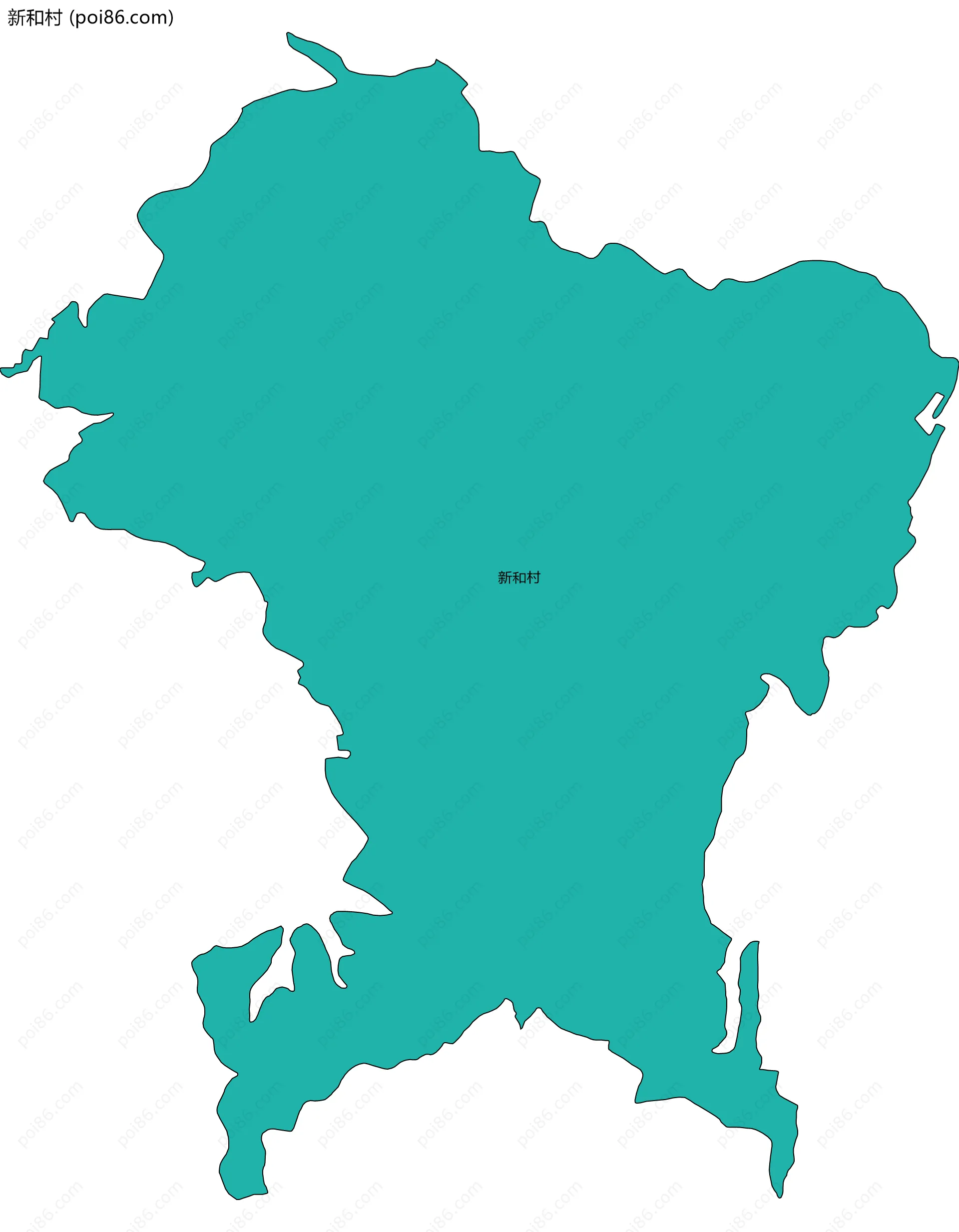 新和村边界地图