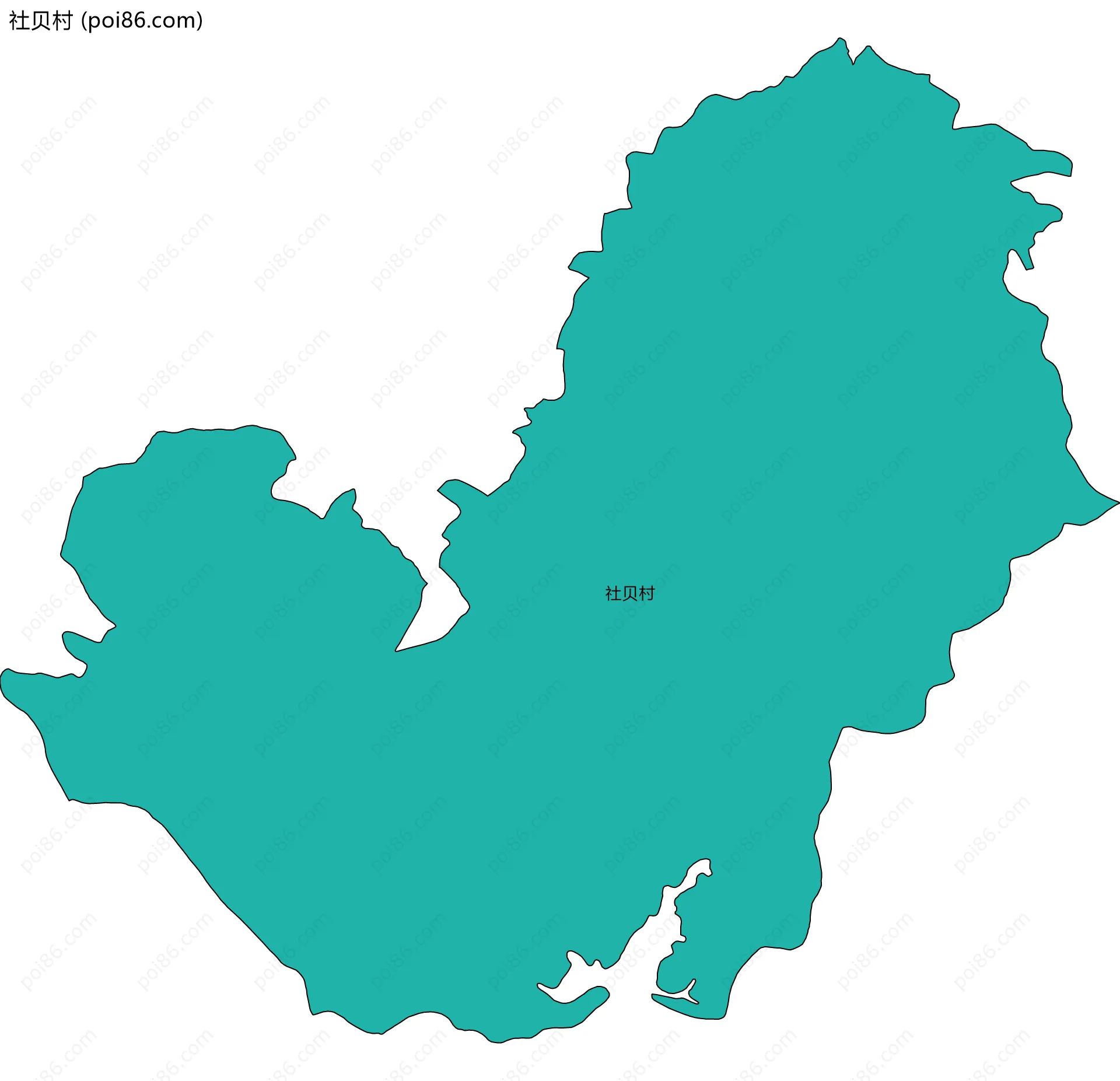 社贝村边界地图