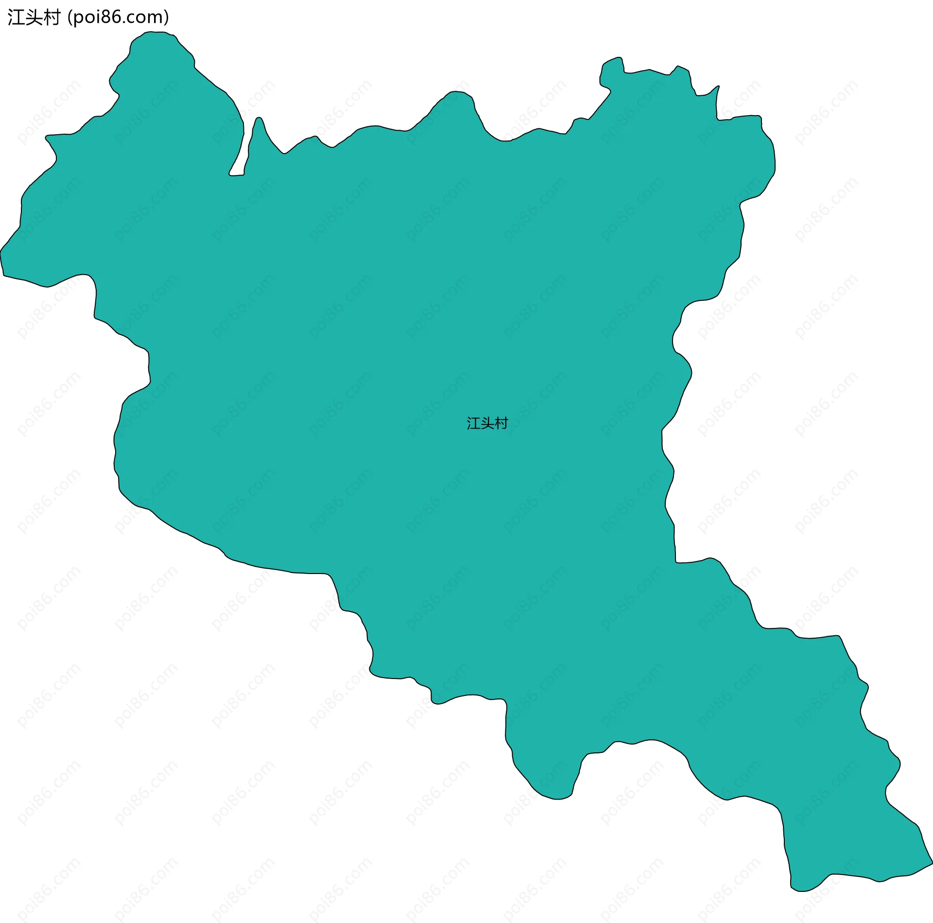 江头村边界地图