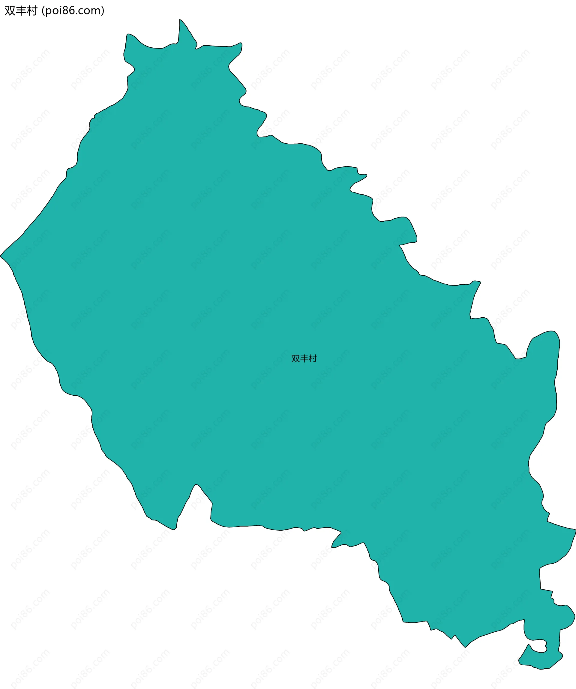 双丰村边界地图