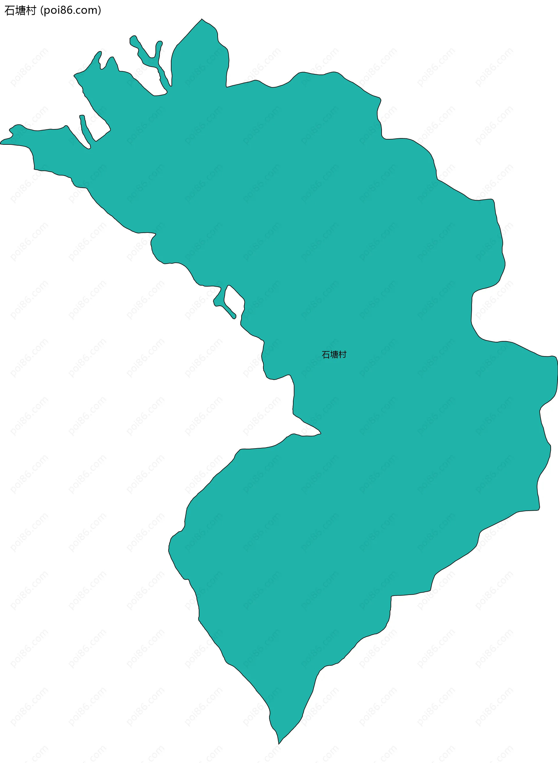 石塘村边界地图